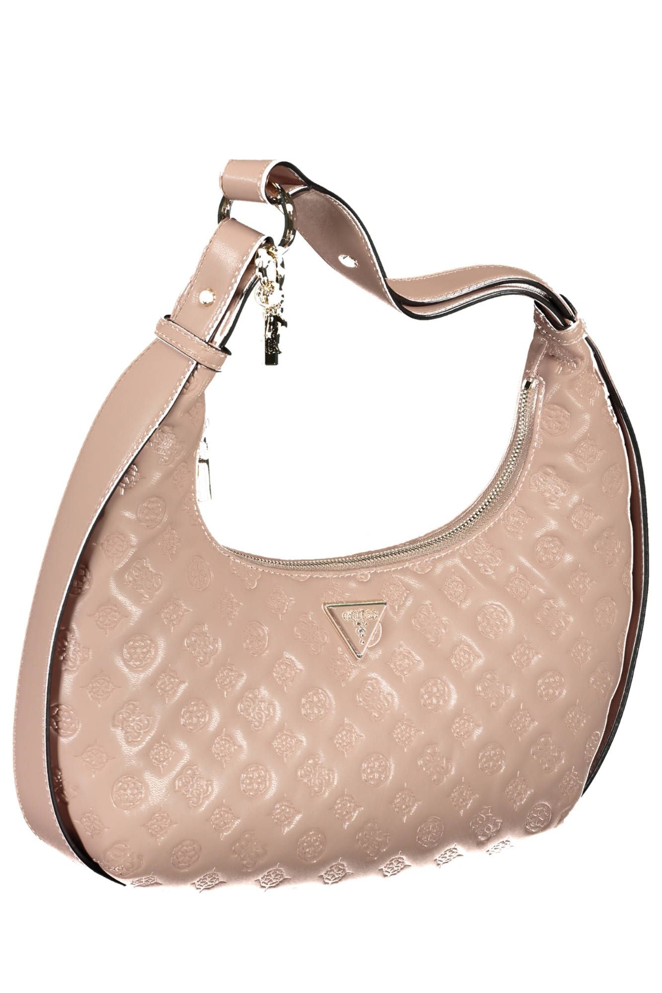 Pink Polyethylene Women Handbag - GLAMHUB BOUTIQUE 