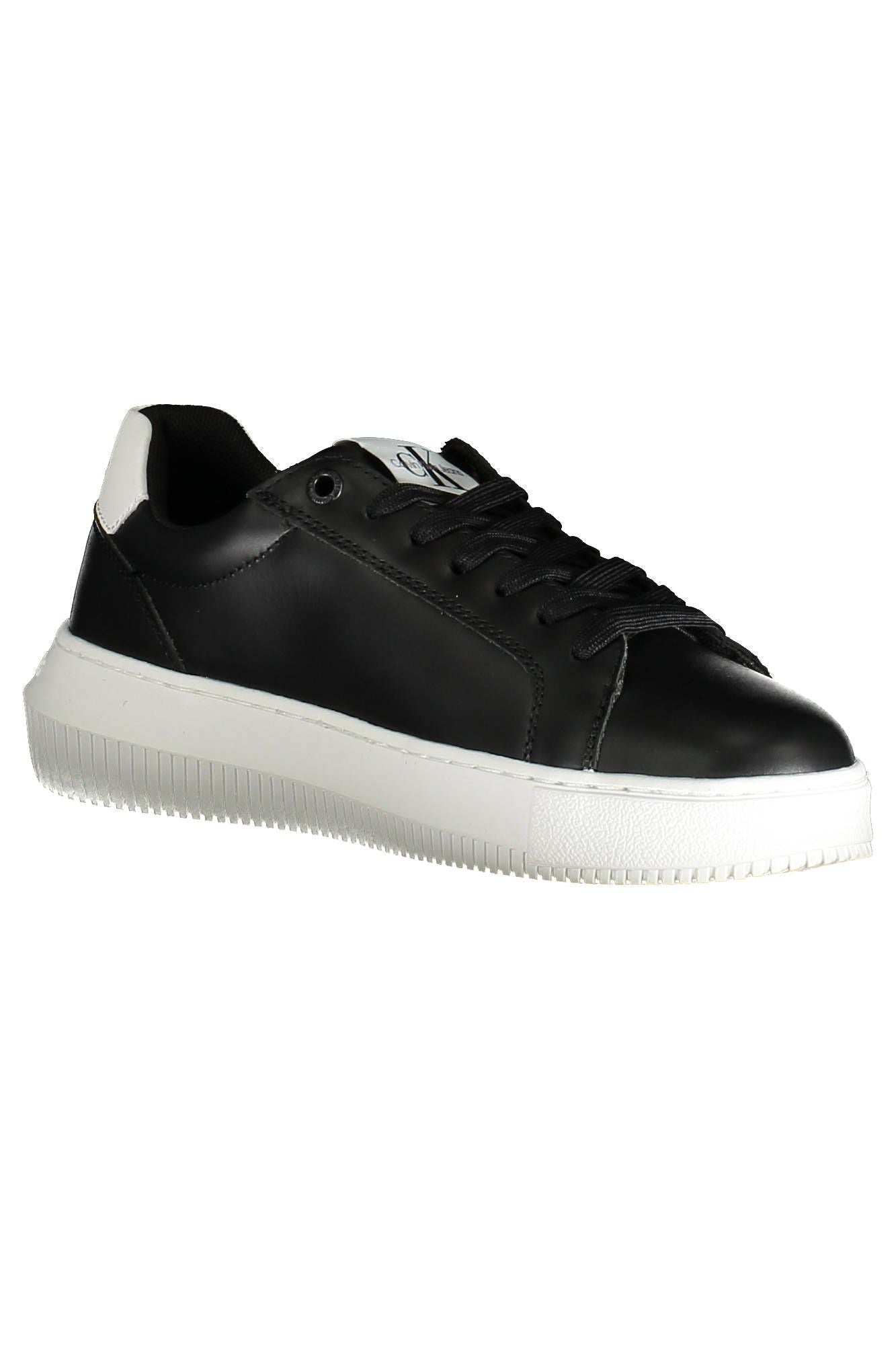 Black Leather Women Sneaker - GLAMHUB BOUTIQUE 