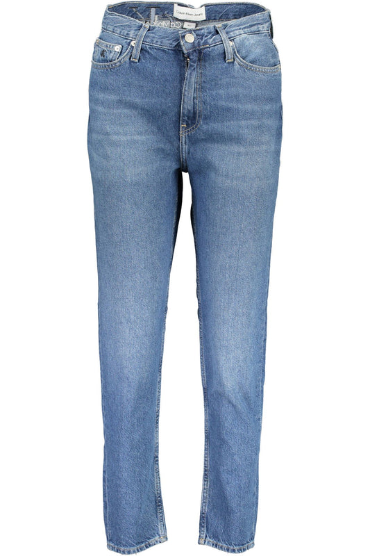 Blue Cotton Women Jeans - GLAMHUB BOUTIQUE 