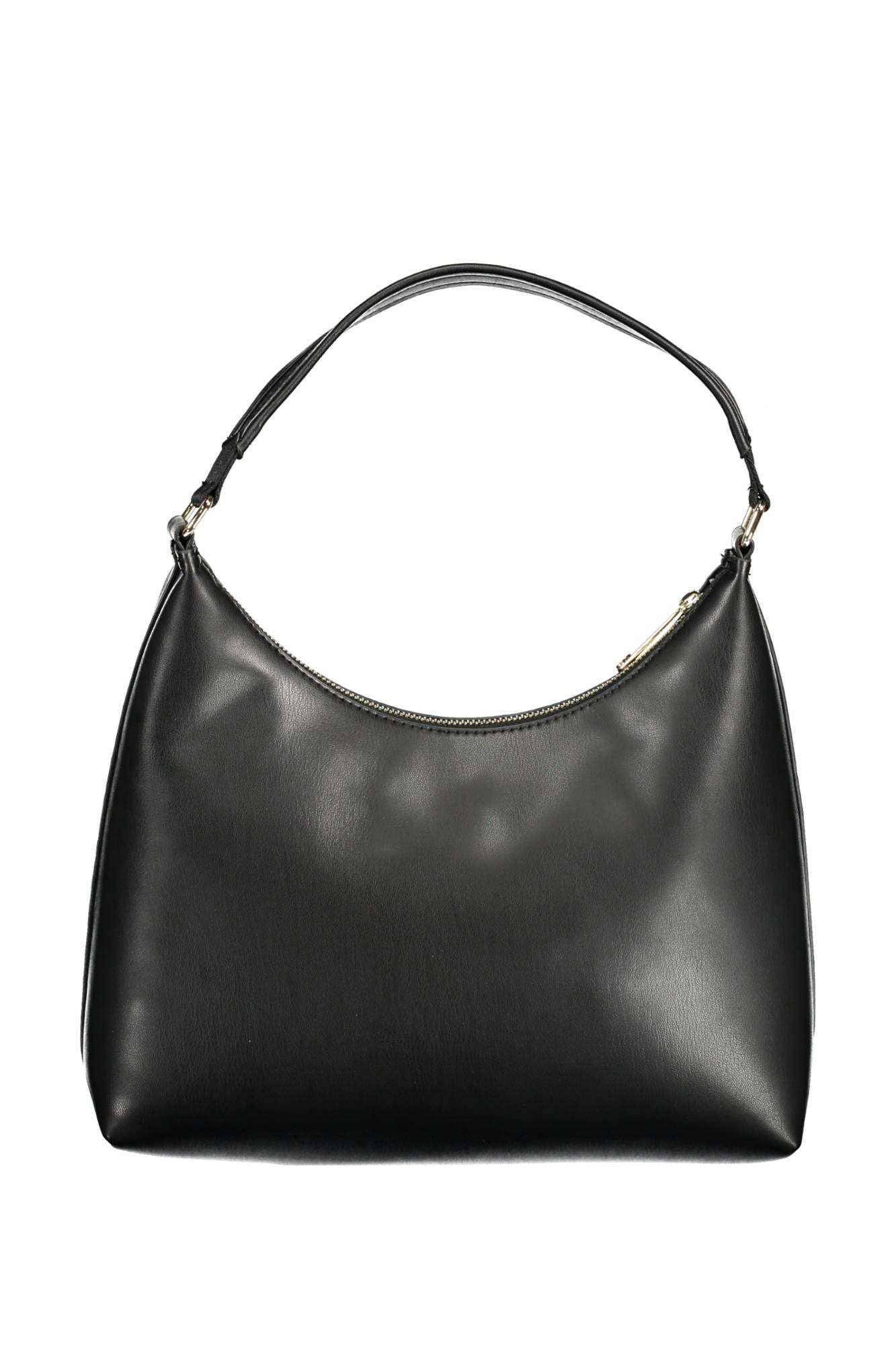 Black Polyethylene Women Handbag - GLAMHUB BOUTIQUE 