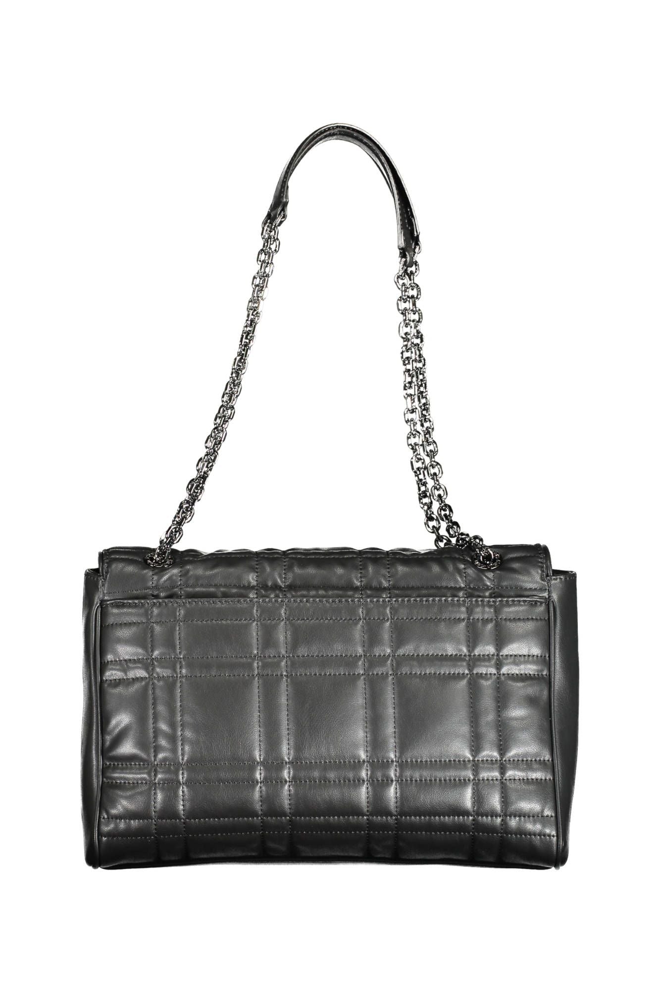 Black Polyester Women Handbag - GLAMHUB BOUTIQUE 