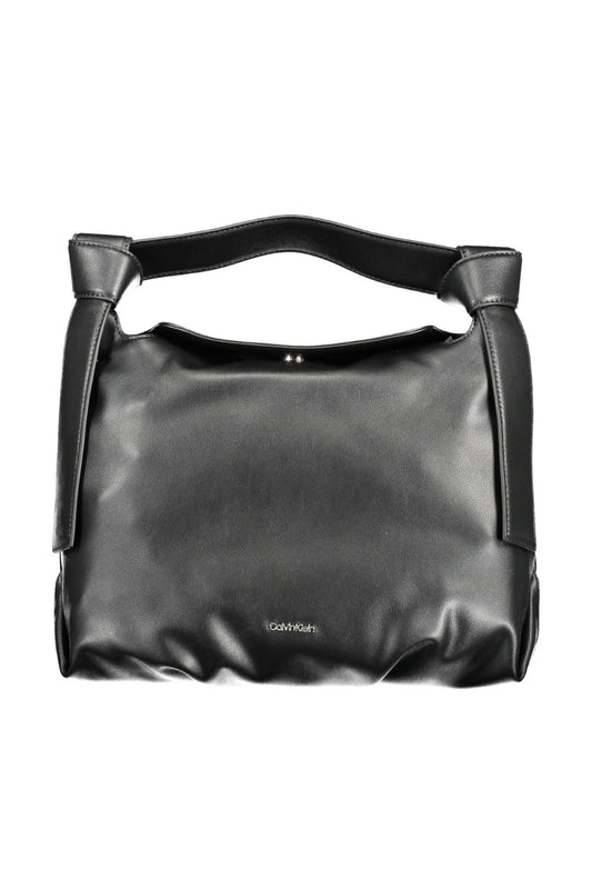 Black Polyester Women Handbag - GLAMHUB BOUTIQUE 