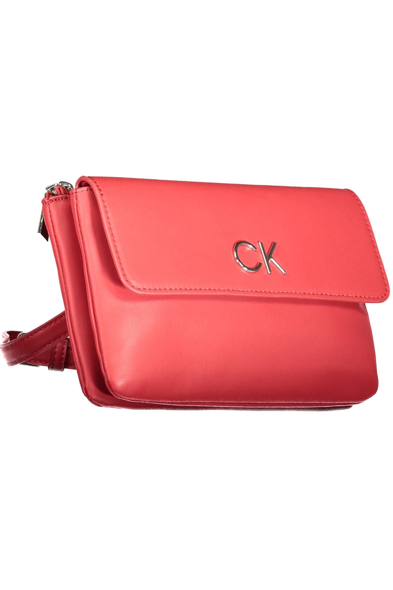 Red Polyester Women Handbag - GLAMHUB BOUTIQUE 