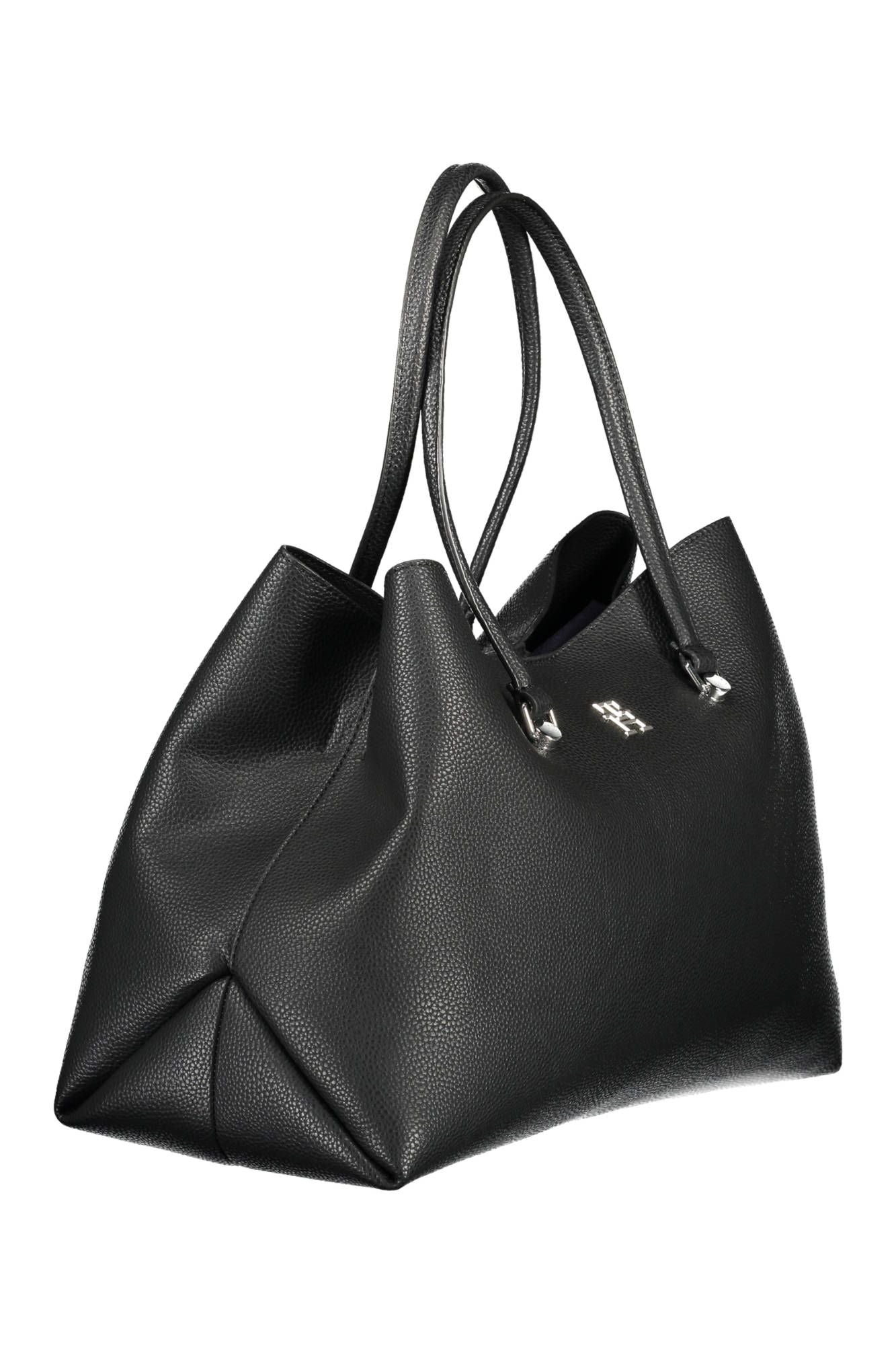 Black Polyester Women Handbag - GLAMHUB BOUTIQUE 