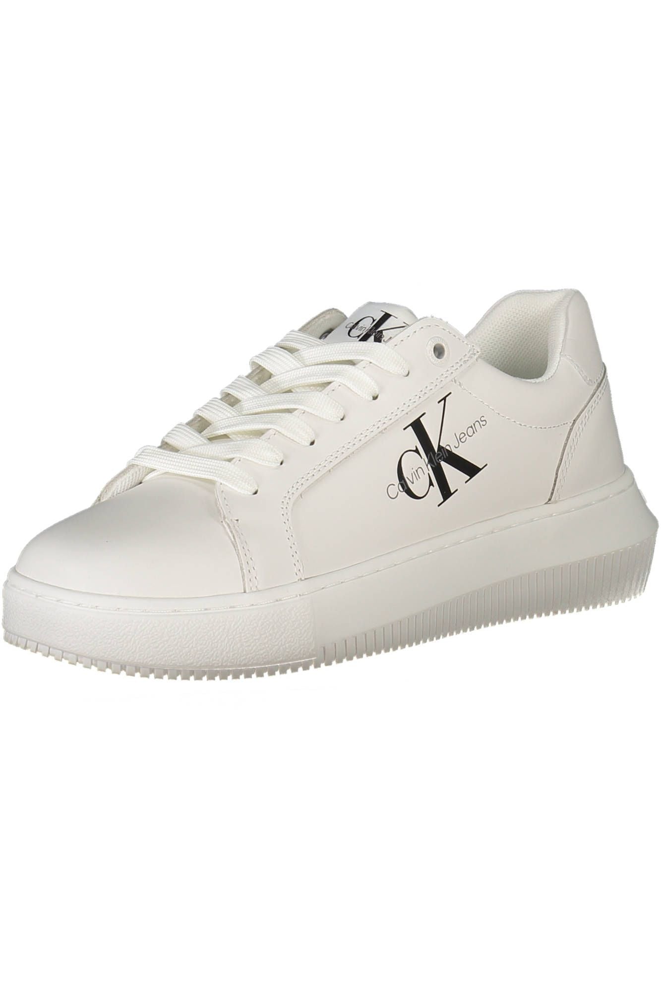 White Leather Womens Sneaker - GLAMHUB BOUTIQUE 