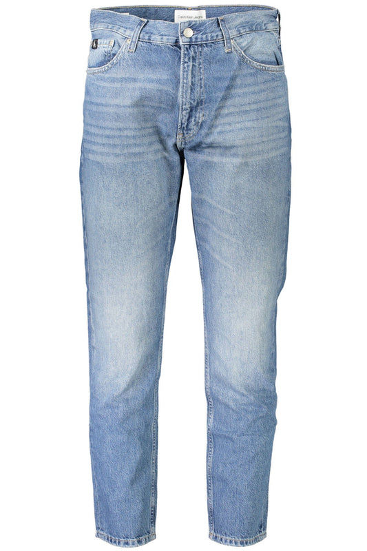 Blue Cotton Men Jeans - GLAMHUB BOUTIQUE 