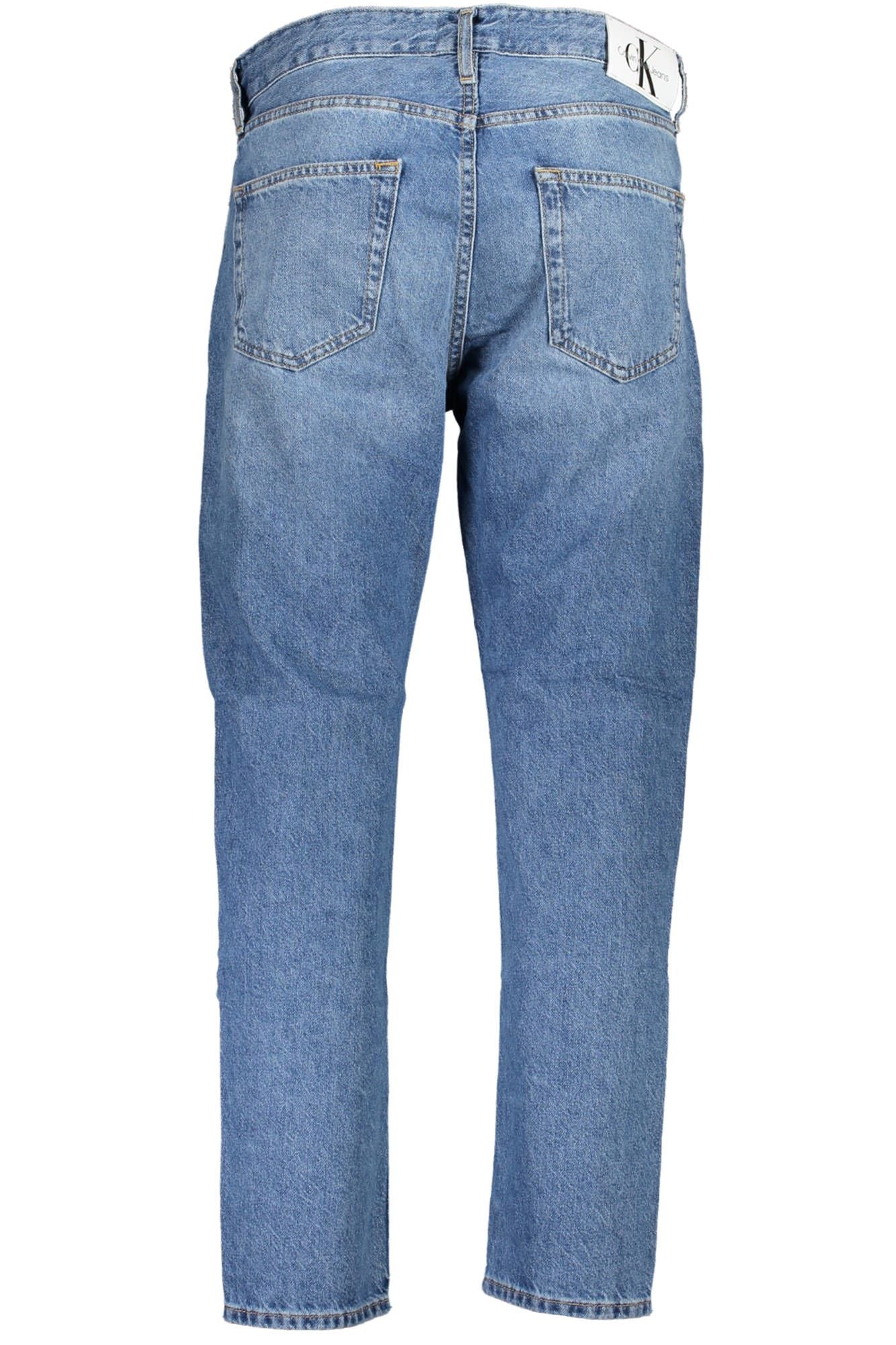 Blue Cotton Men Jeans - GLAMHUB BOUTIQUE 