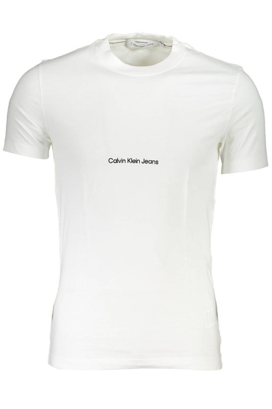 White Cotton Men T-Shirt - GLAMHUB BOUTIQUE 