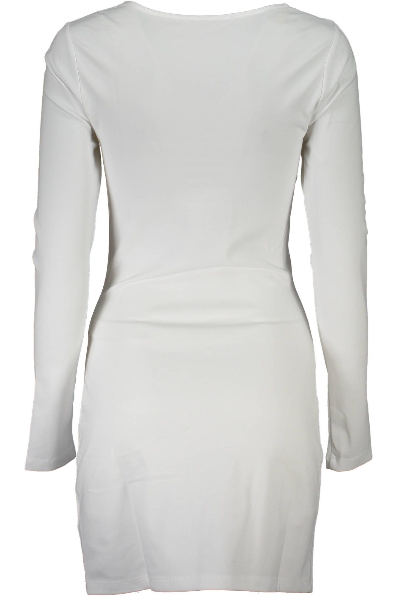 White Viscose Women Dress - GLAMHUB BOUTIQUE 