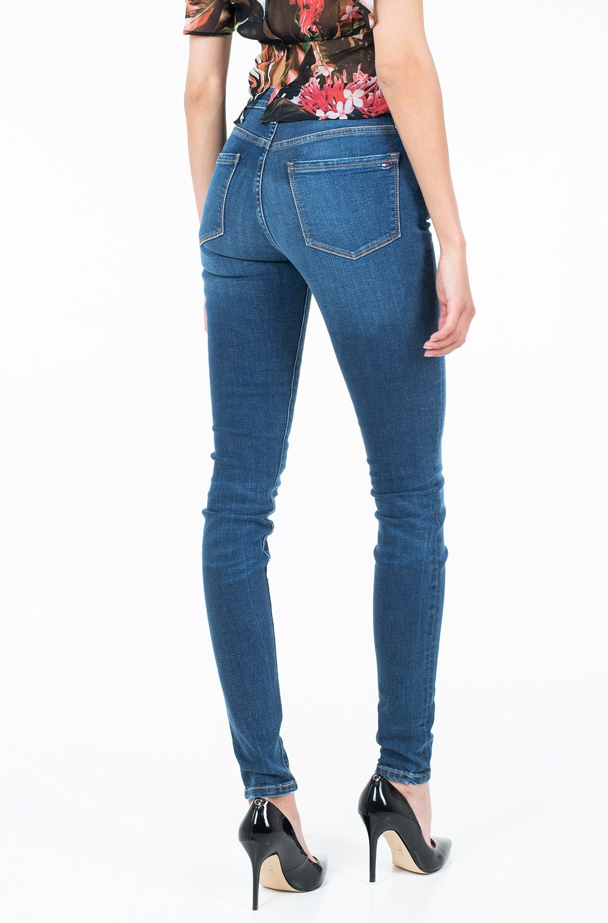 Blue Cotton Women Jegging - GLAMHUB BOUTIQUE 