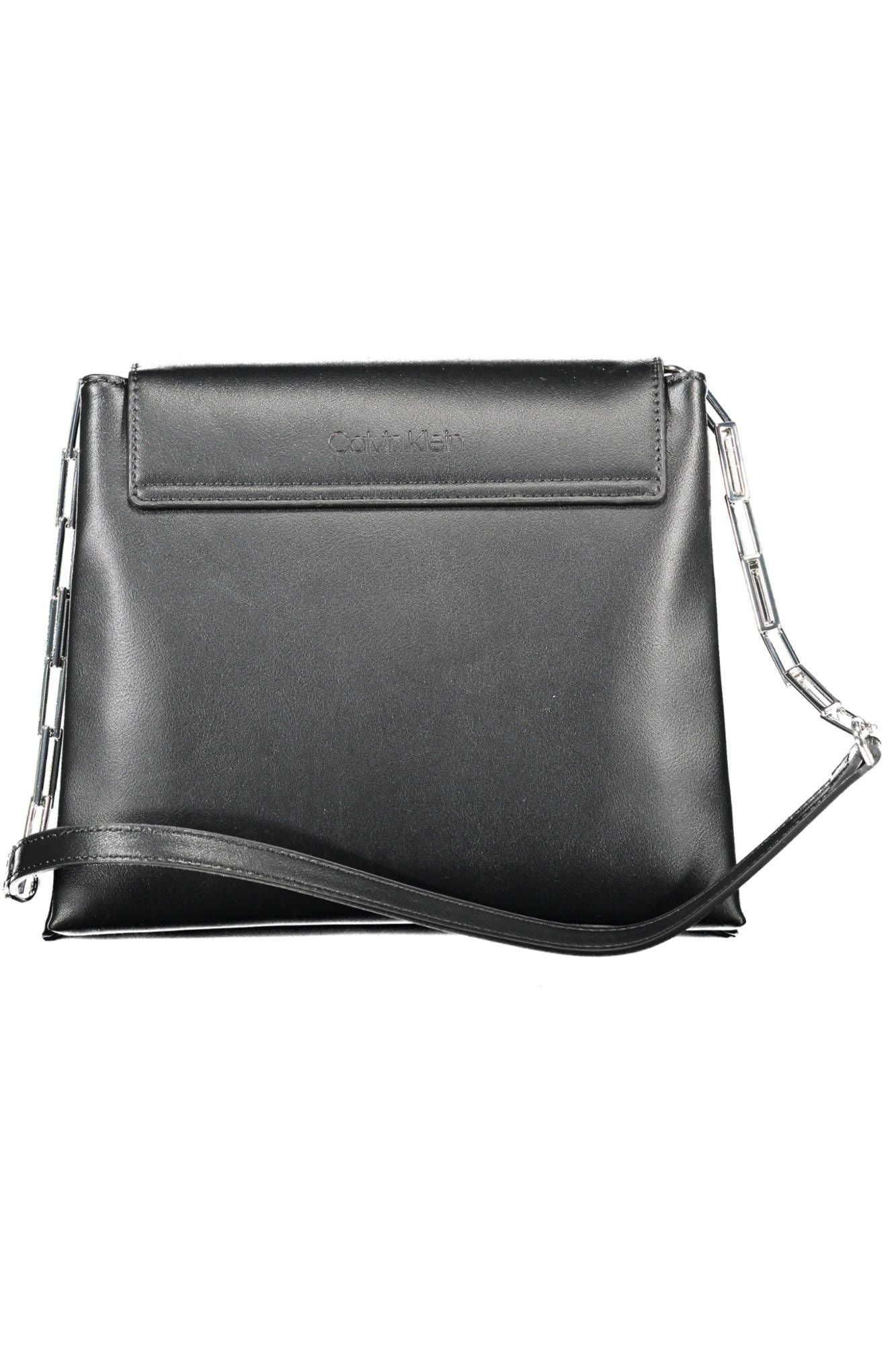 Black Polyethylene Women Handbag - GLAMHUB BOUTIQUE 