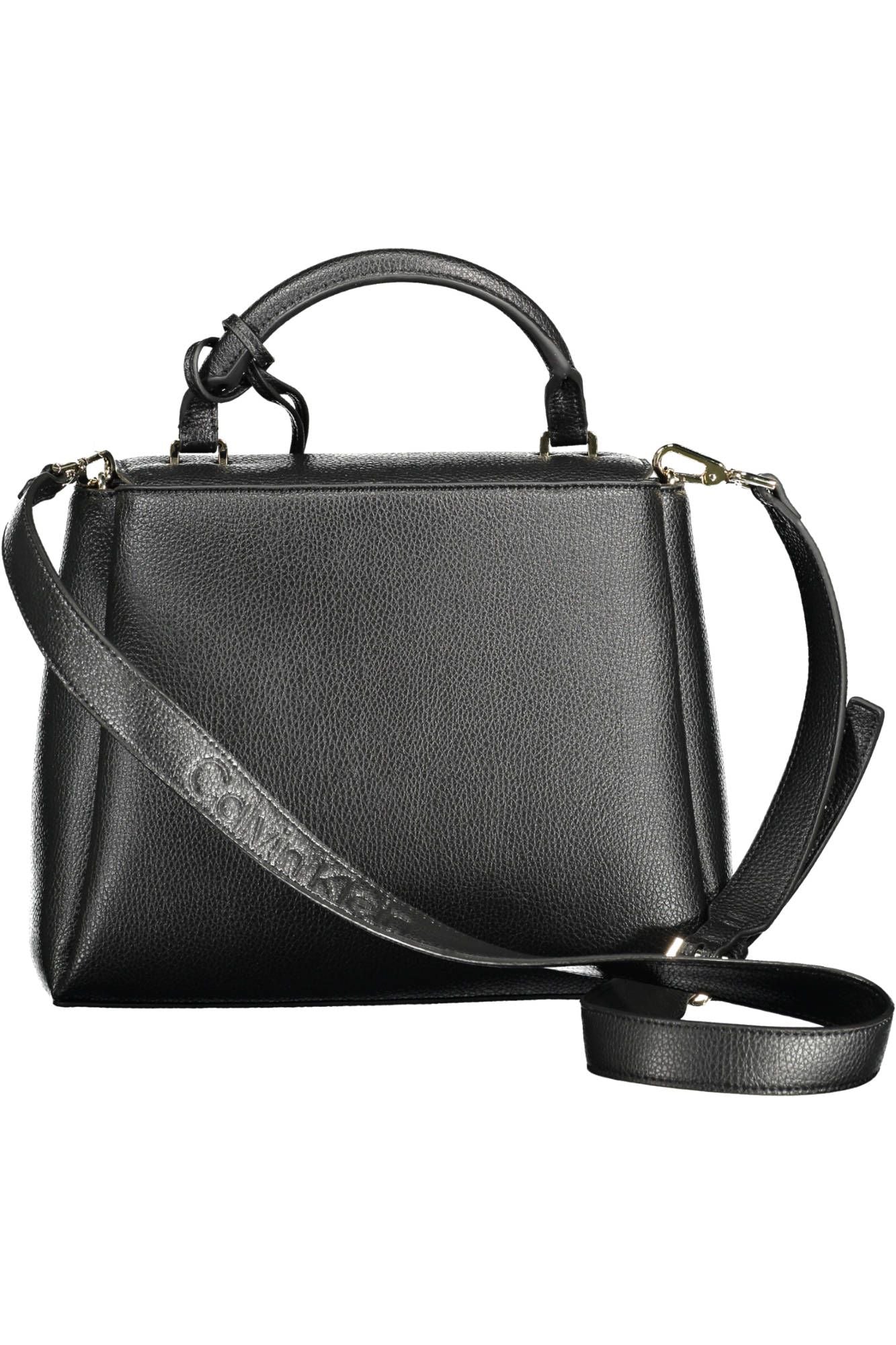 Black Polyester Women Handbag - GLAMHUB BOUTIQUE 