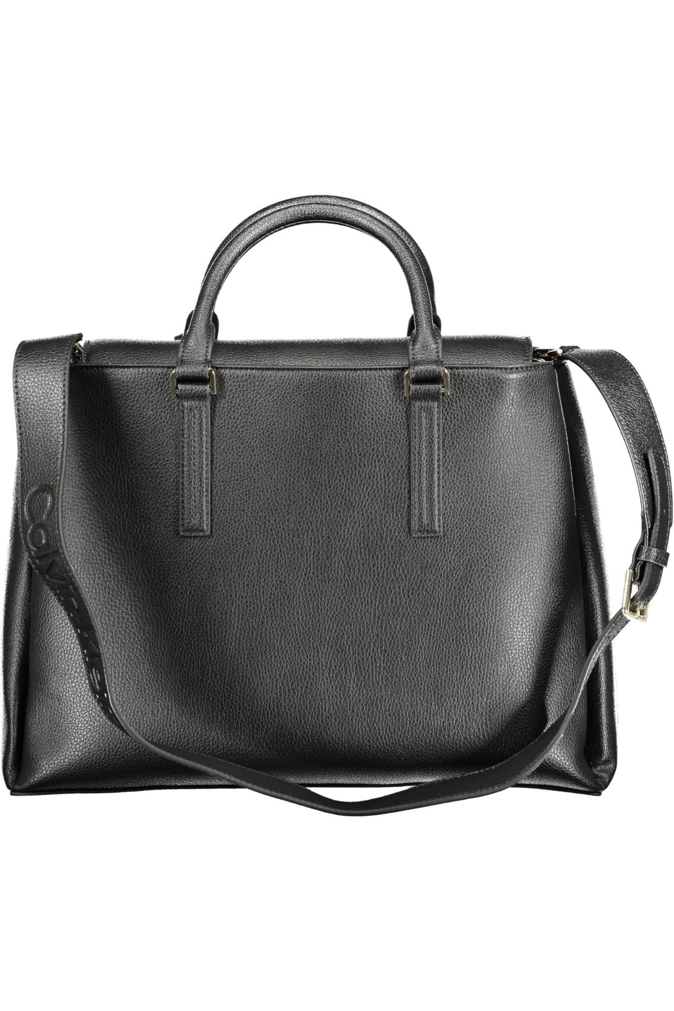 Black Polyester Women Handbag - GLAMHUB BOUTIQUE 