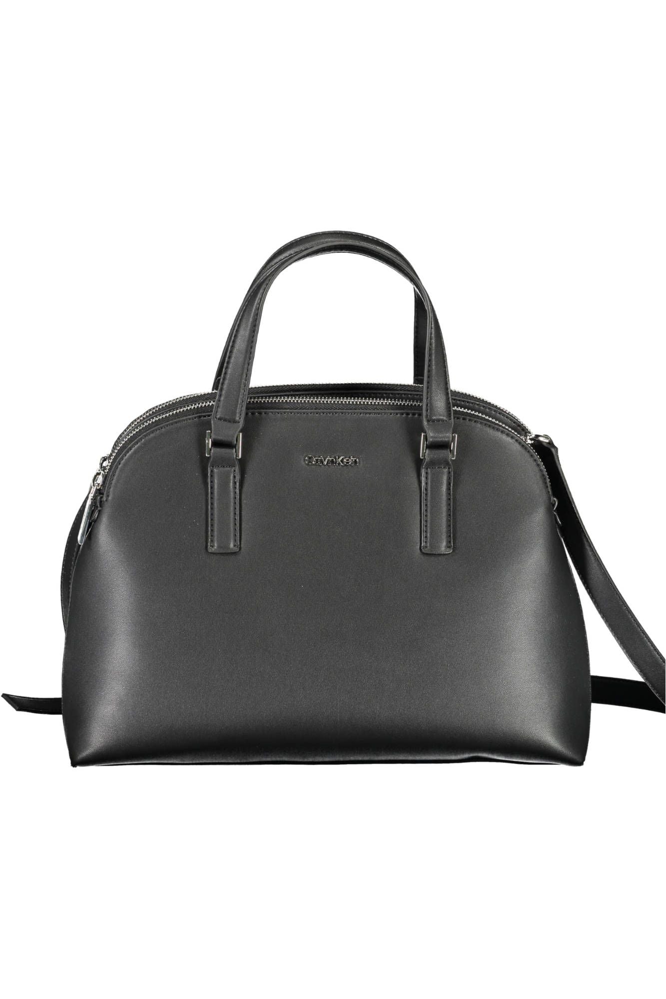 Black Polyester Women Handbag - GLAMHUB BOUTIQUE 