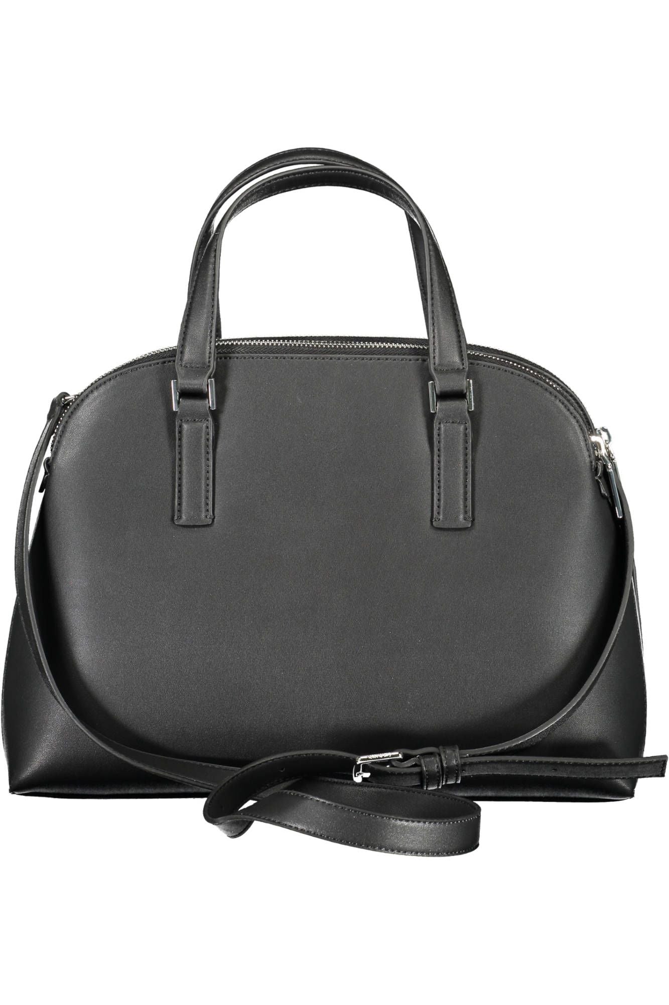 Black Polyester Women Handbag - GLAMHUB BOUTIQUE 