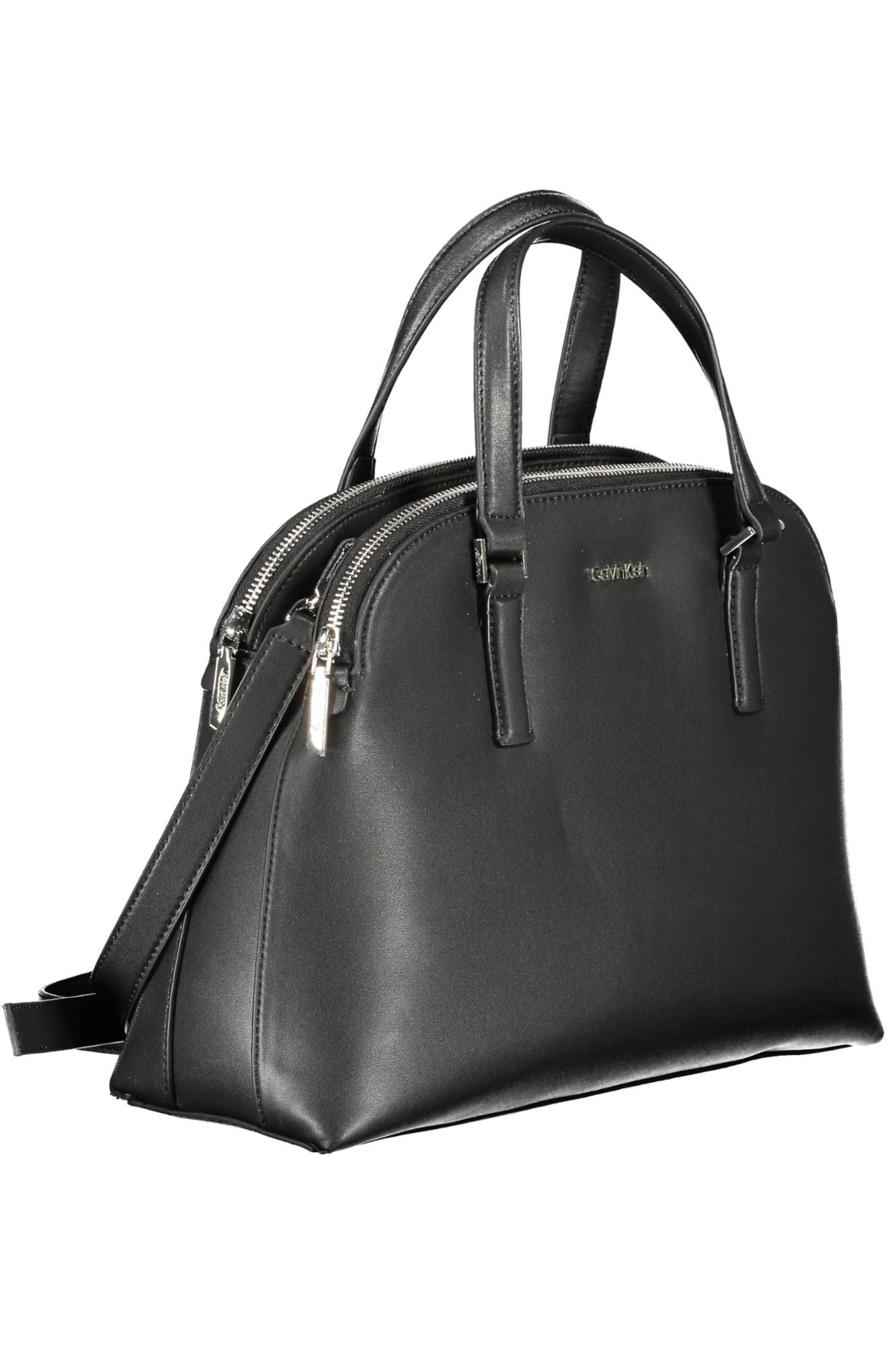 Black Polyester Women Handbag - GLAMHUB BOUTIQUE 