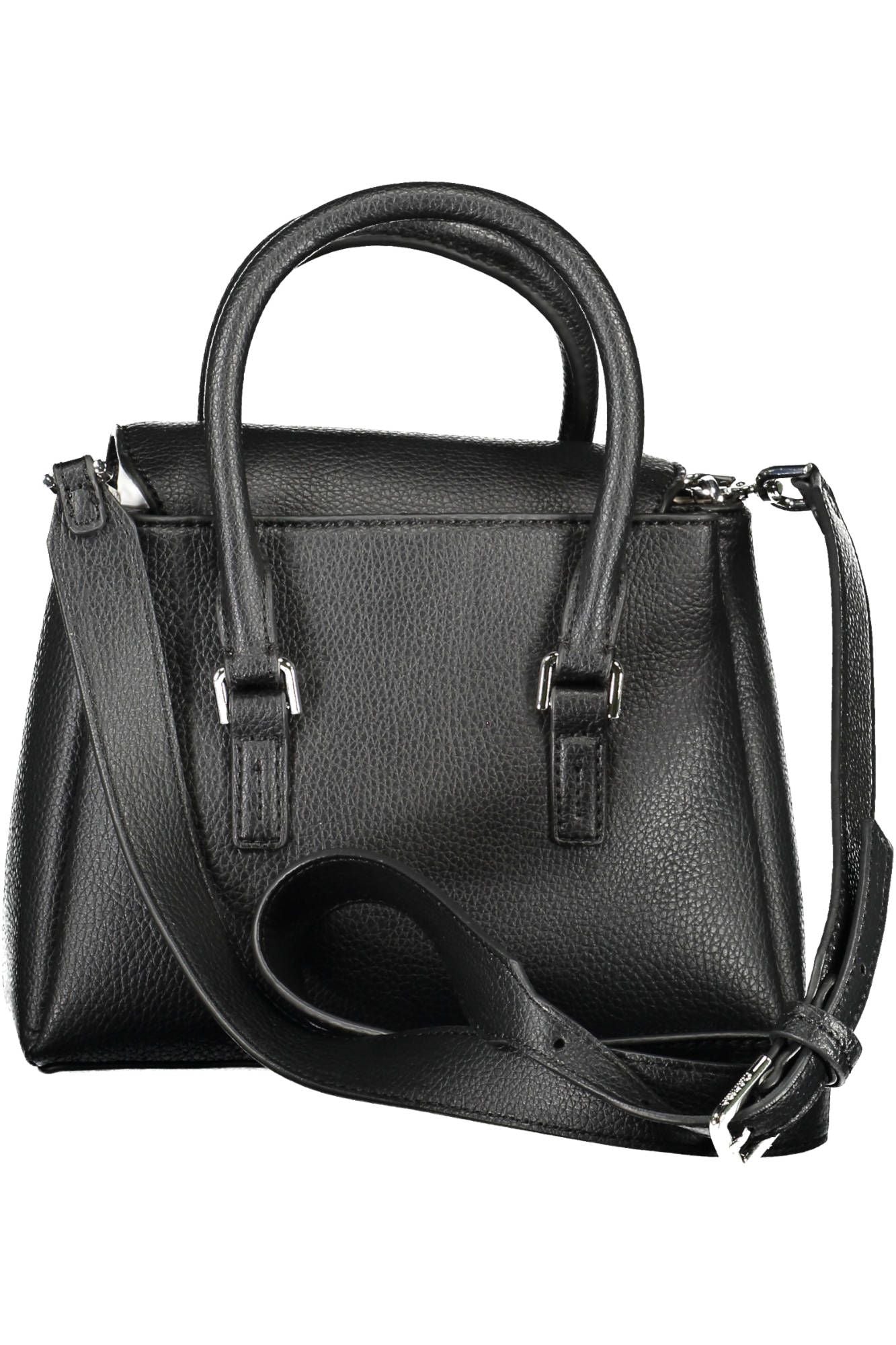 Black Polyester Women Handbag - GLAMHUB BOUTIQUE 