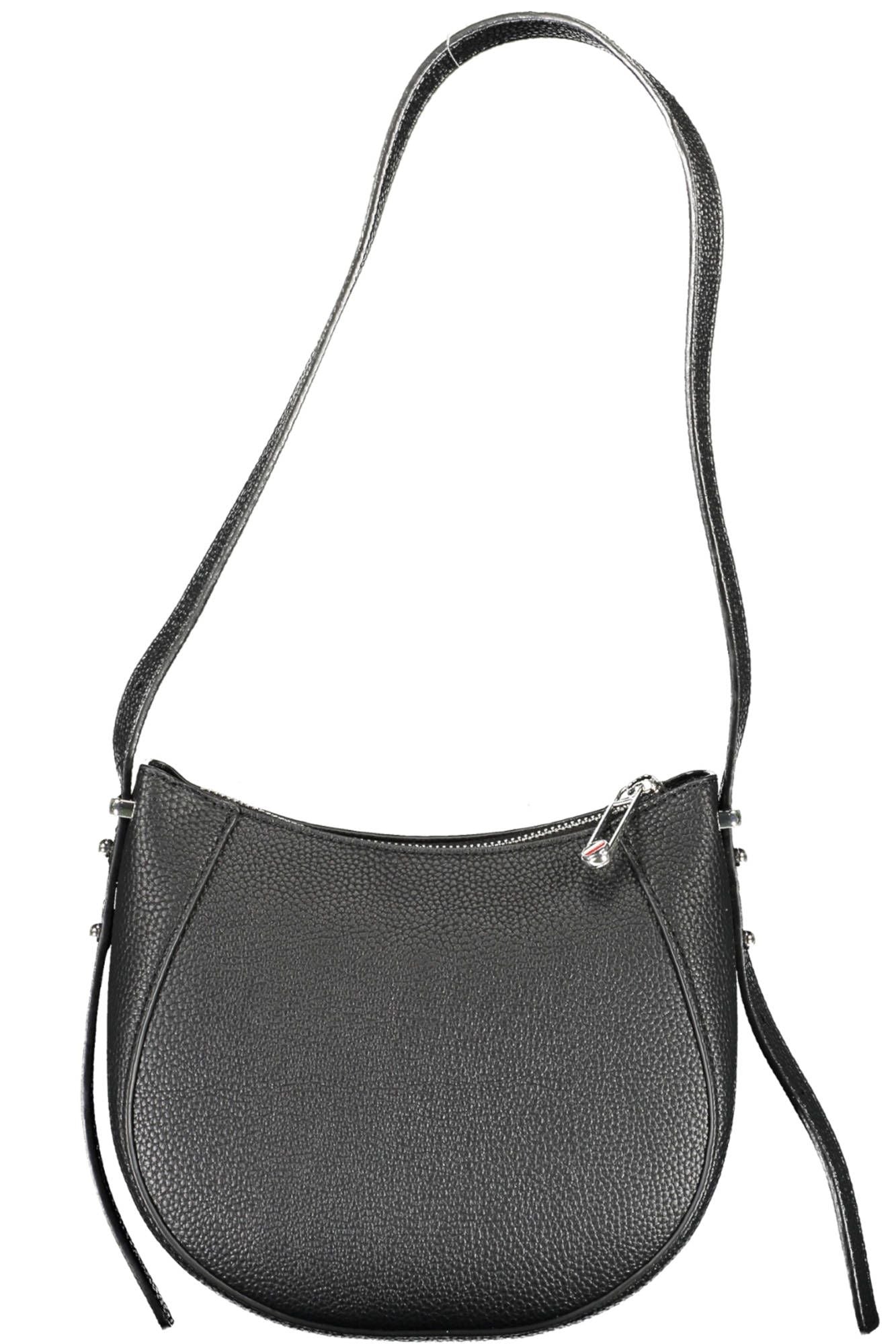 Black Polyethylene Women Handbag - GLAMHUB BOUTIQUE 