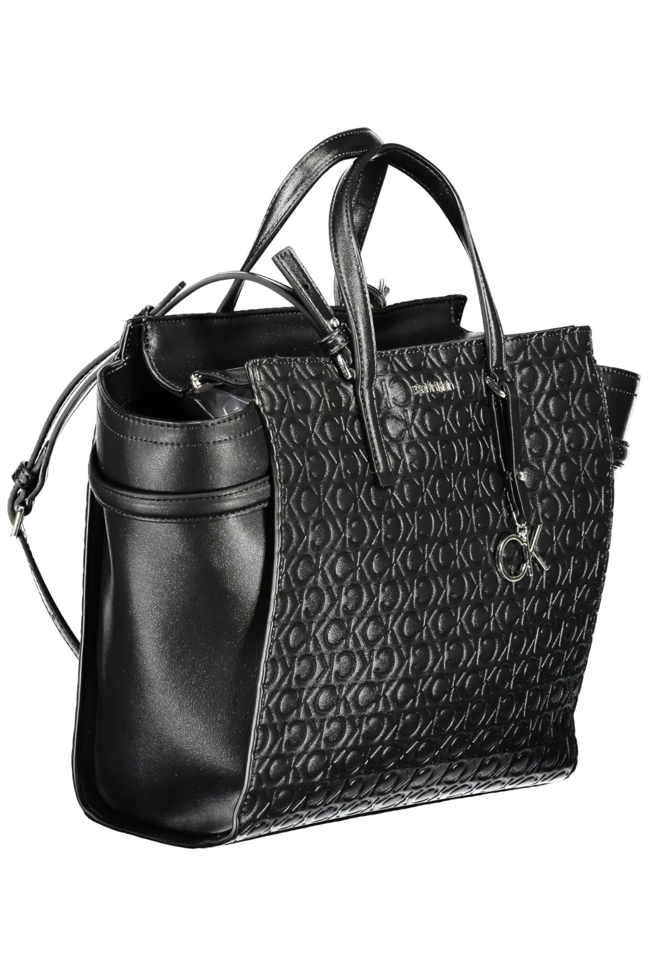 Black Polyester Women Handbag - GLAMHUB BOUTIQUE 