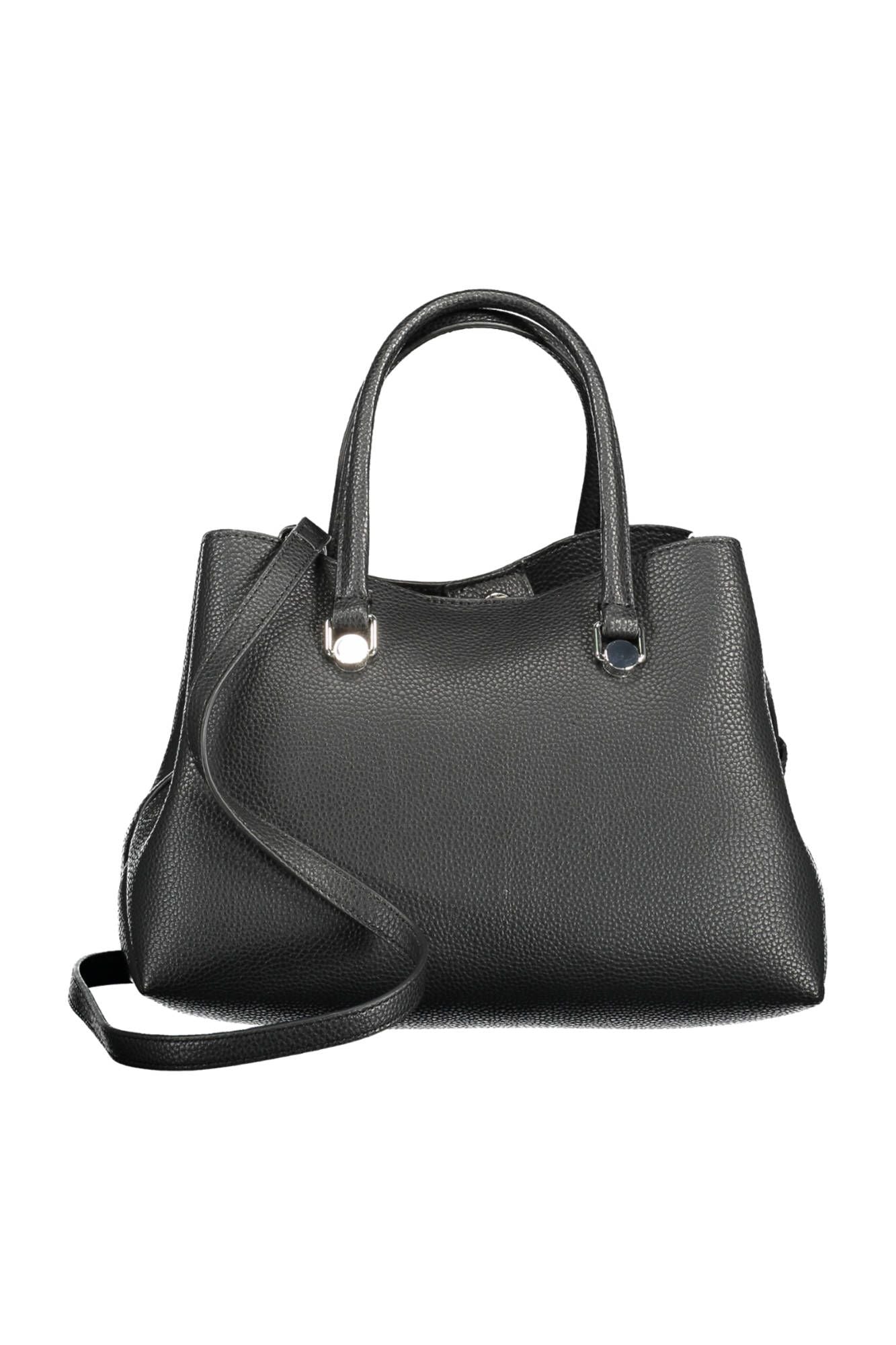 Black Polyester Women Handbag - GLAMHUB BOUTIQUE 