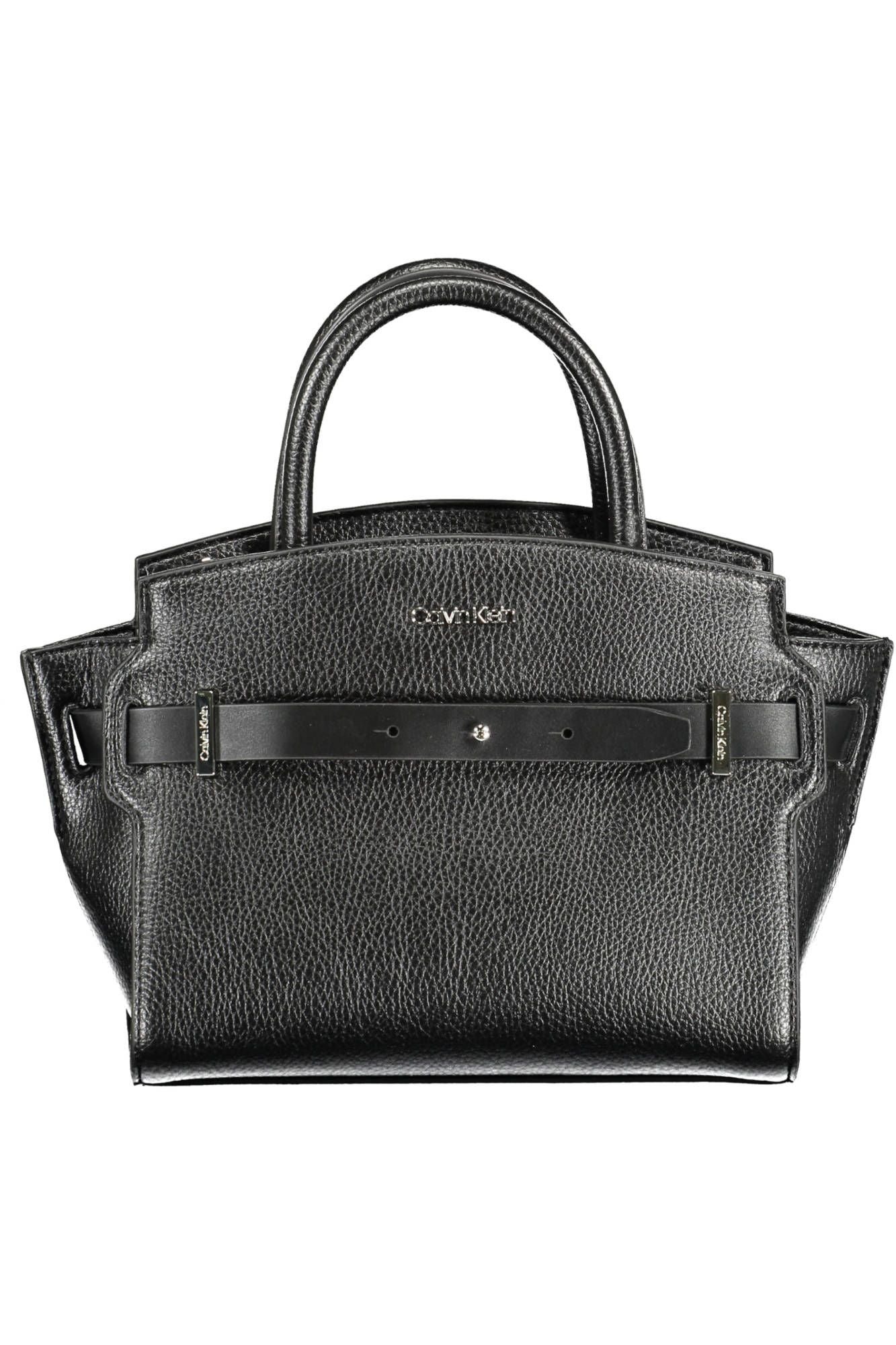 Black Polyethylene Women Handbag - GLAMHUB BOUTIQUE 