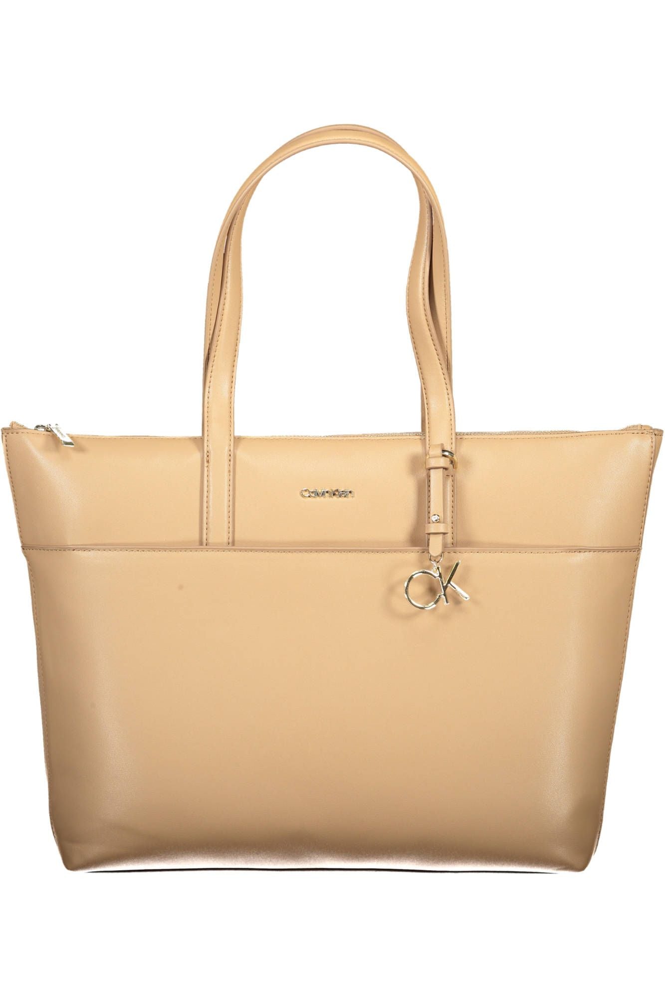 Beige Polyester Women Handbag - GLAMHUB BOUTIQUE 