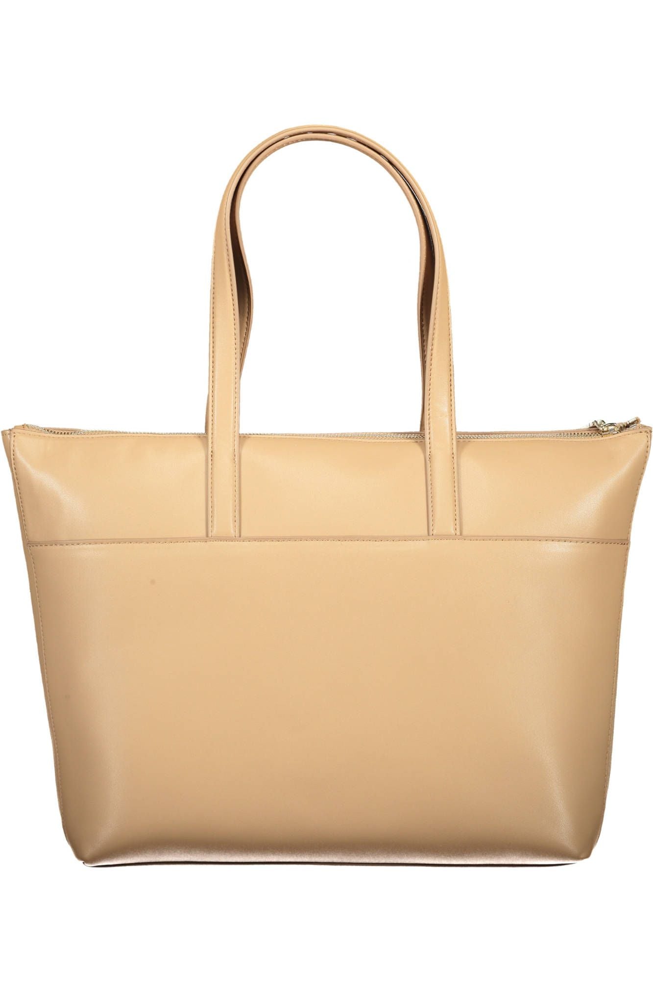 Beige Polyester Women Handbag - GLAMHUB BOUTIQUE 