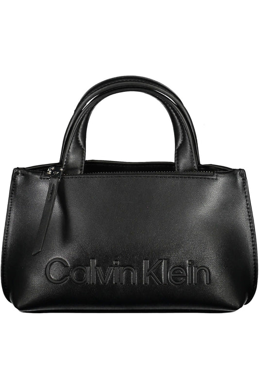 Black Polyester Women Handbag - GLAMHUB BOUTIQUE 