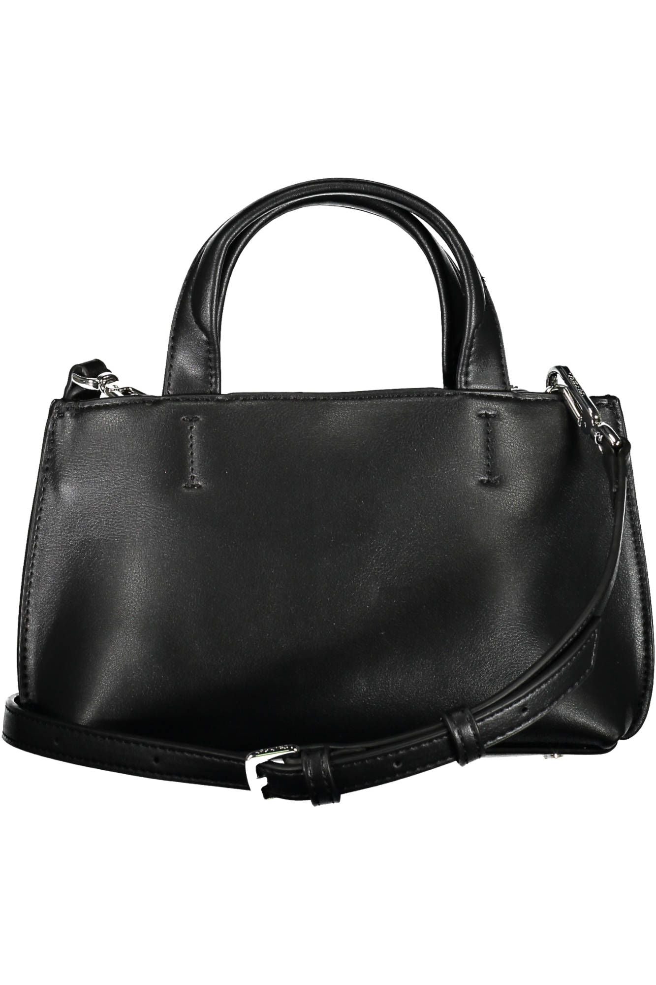 Black Polyester Women Handbag - GLAMHUB BOUTIQUE 