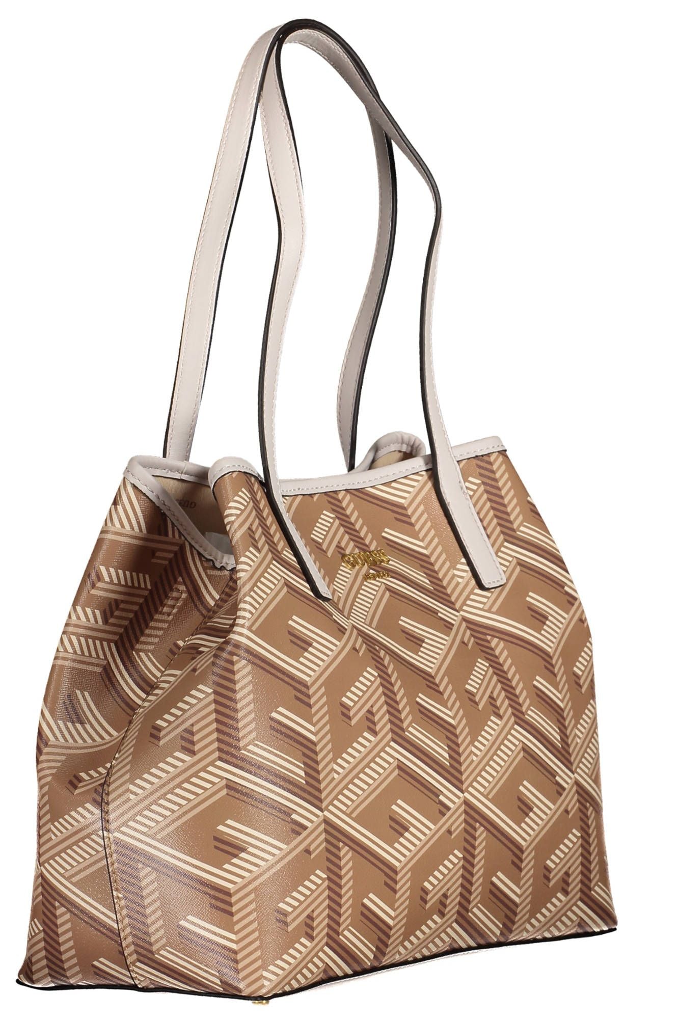 Beige Polyethylene Women Handbag - GLAMHUB BOUTIQUE 