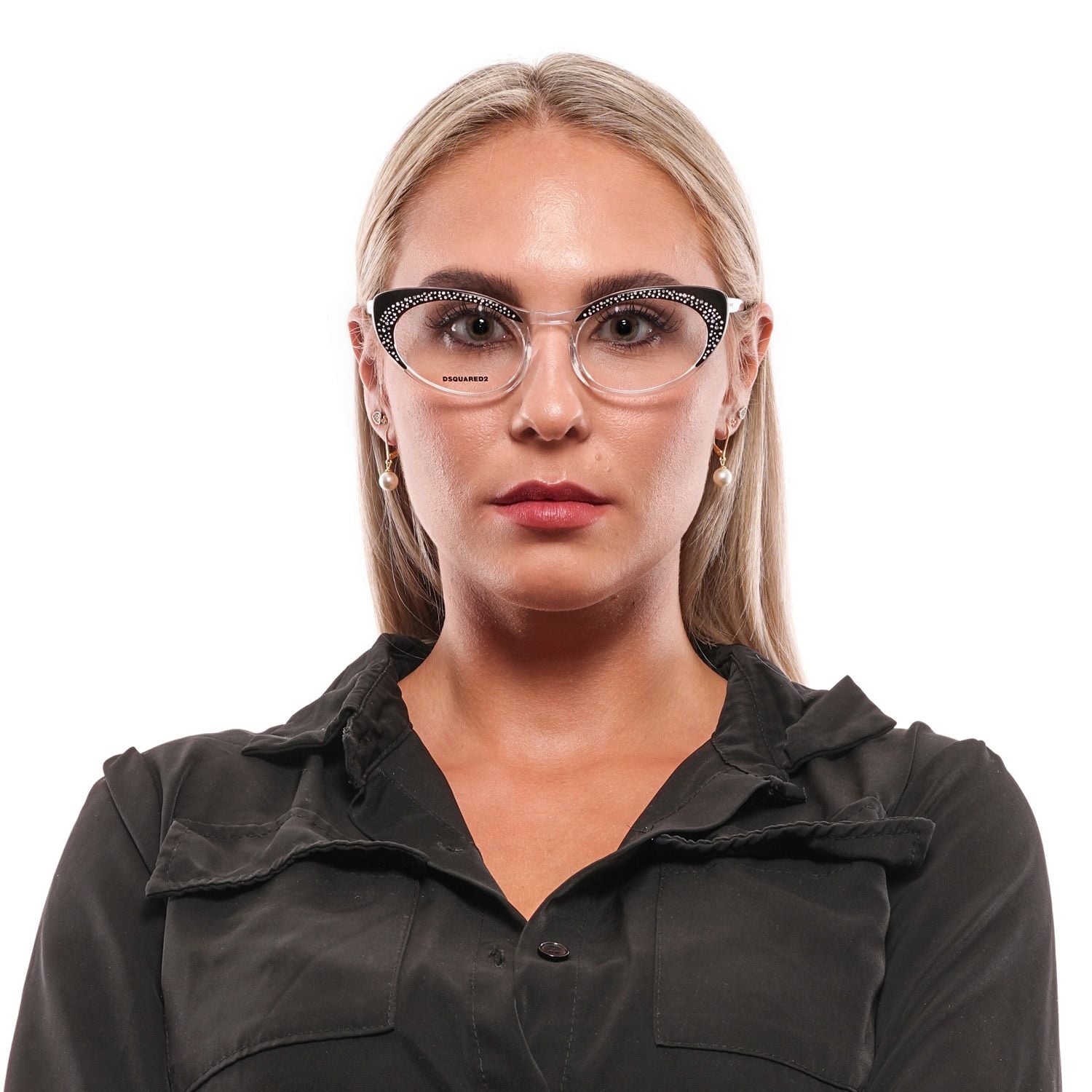 Chic Black Full-Rim Designer Eyewear - GlamHub Luxury and Icon Brand Clothing