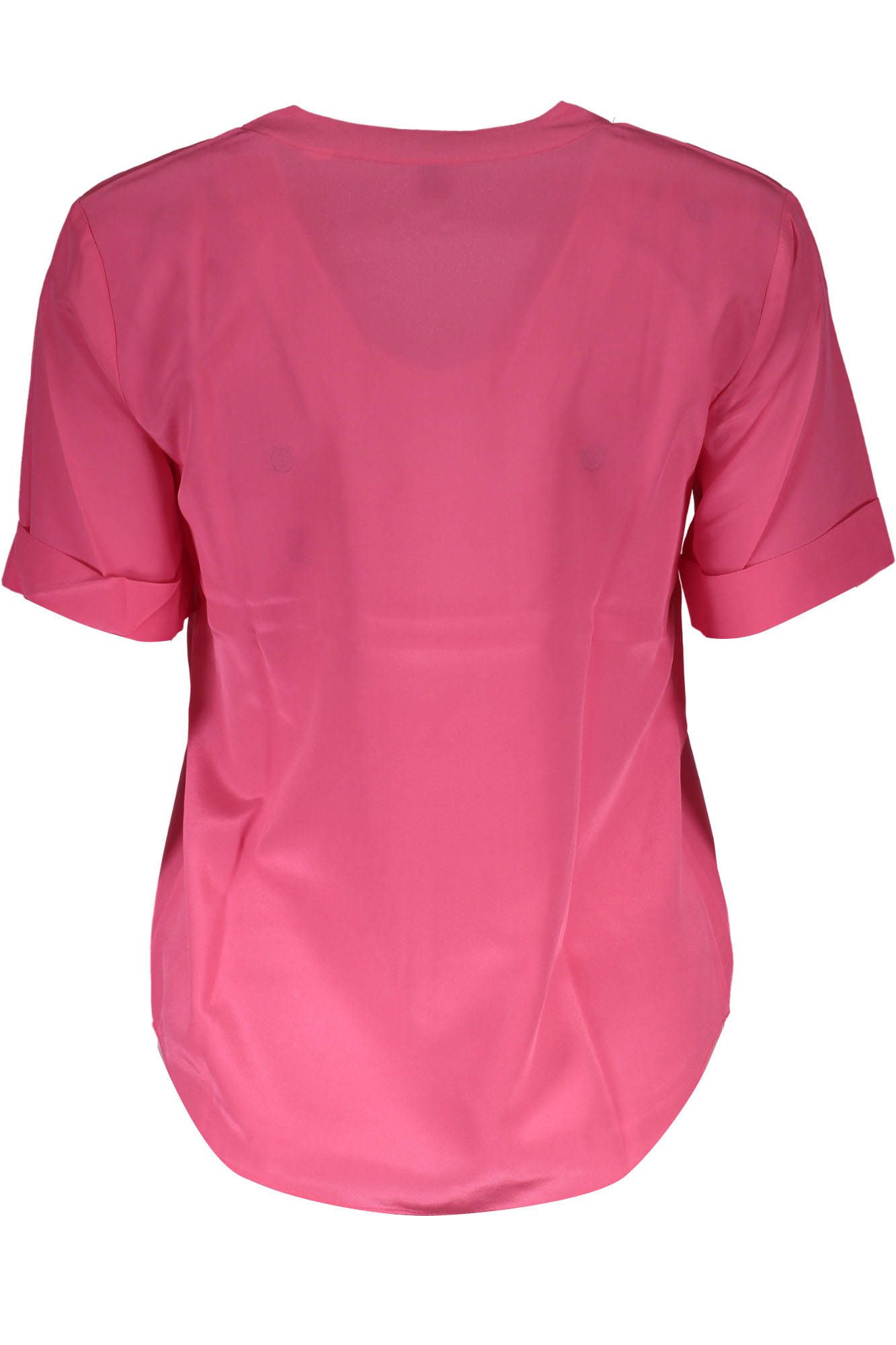 Pink Silk Women TShirt - GlamHub Luxury and Icon Brand Clothing