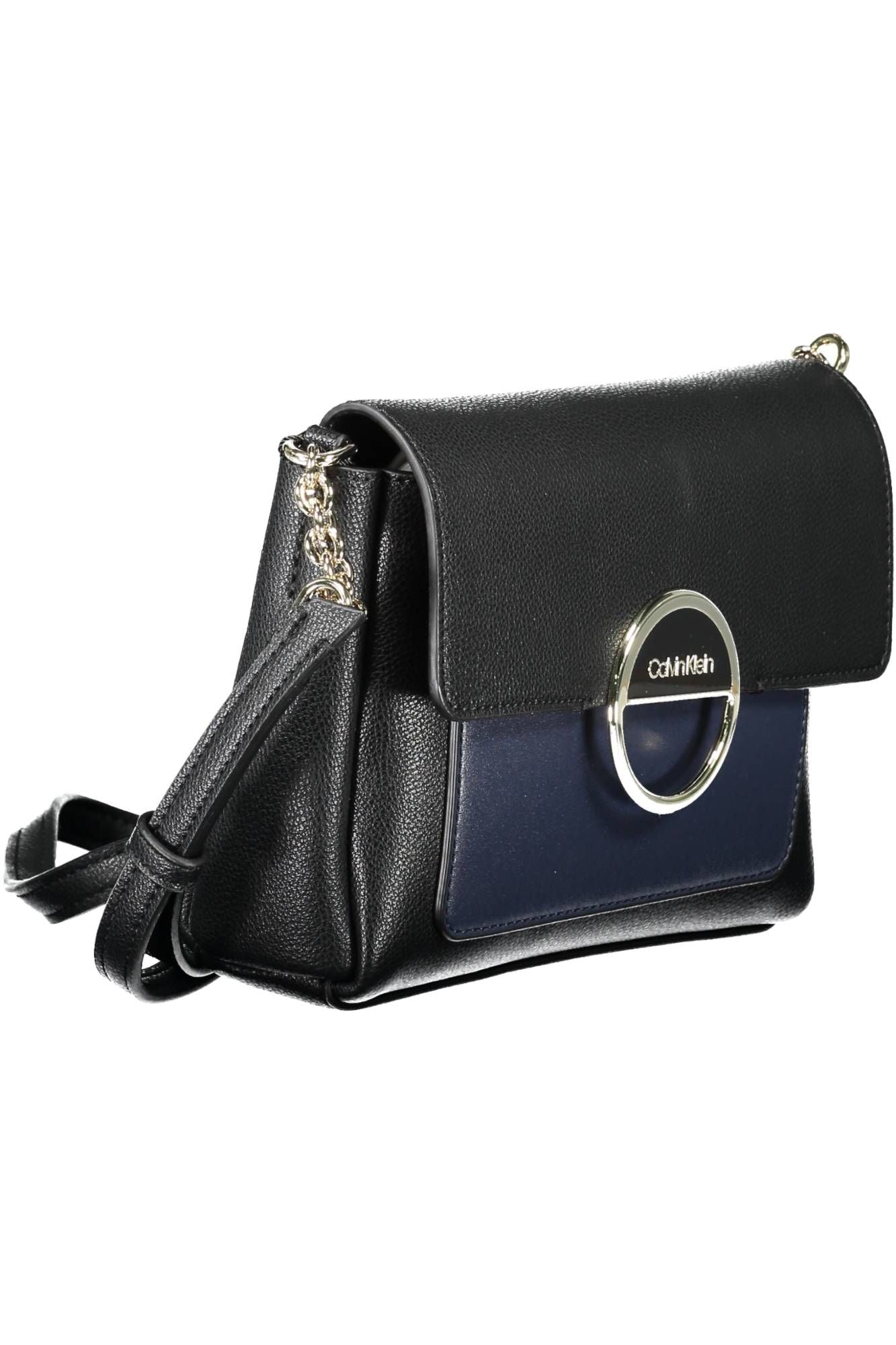 Black Polyethylene Women Handbag - GLAMHUB BOUTIQUE 