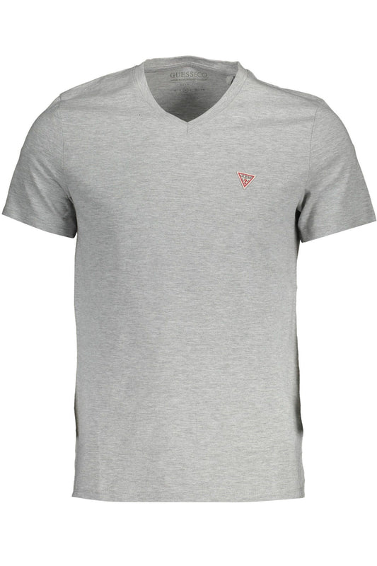 Gray Cotton Men TShirt - GLAMHUB BOUTIQUE 