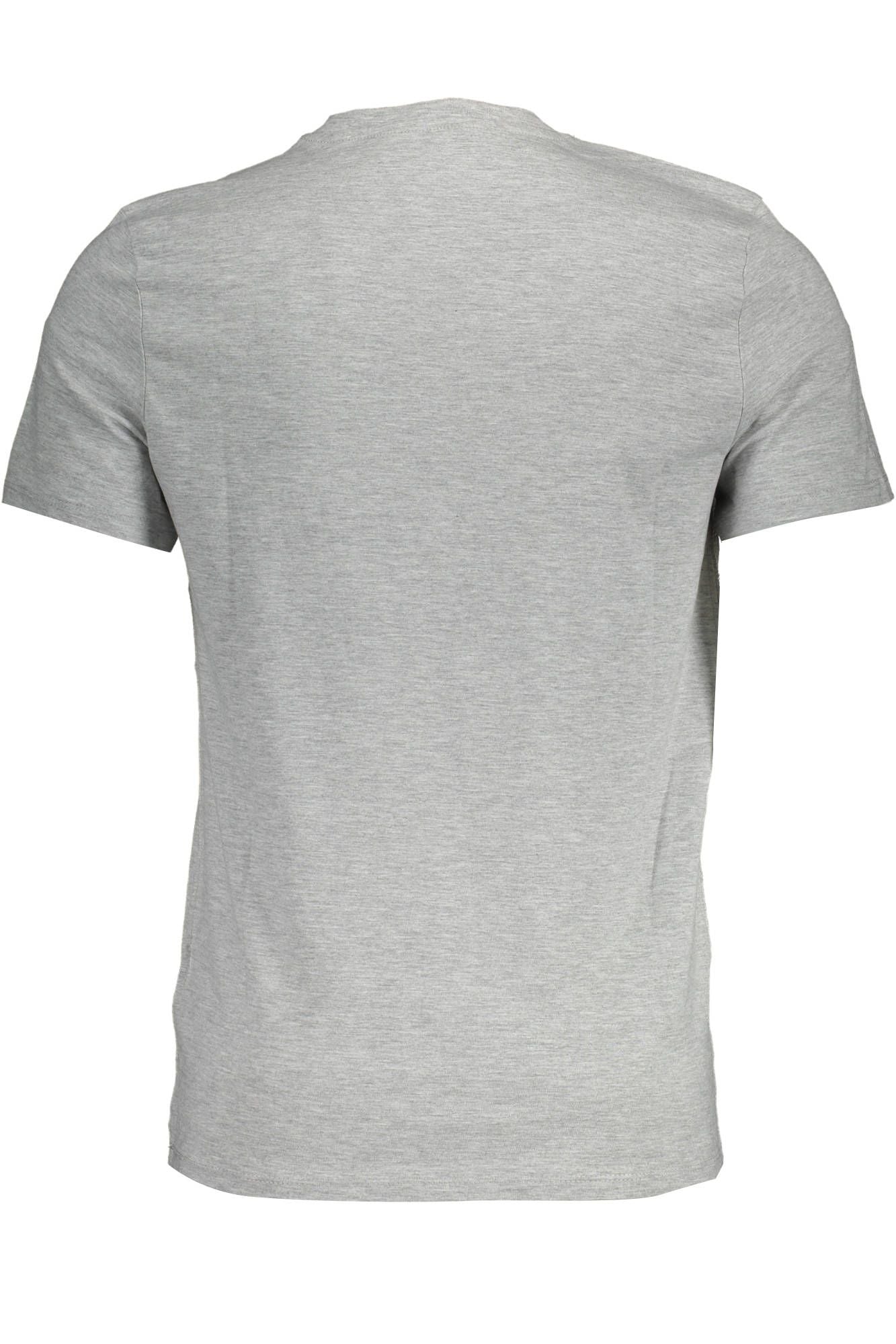 Gray Cotton Men TShirt - GLAMHUB BOUTIQUE 