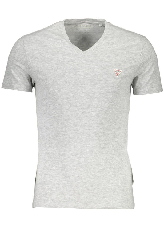 Gray Cotton Men T-Shirt - GLAMHUB BOUTIQUE 