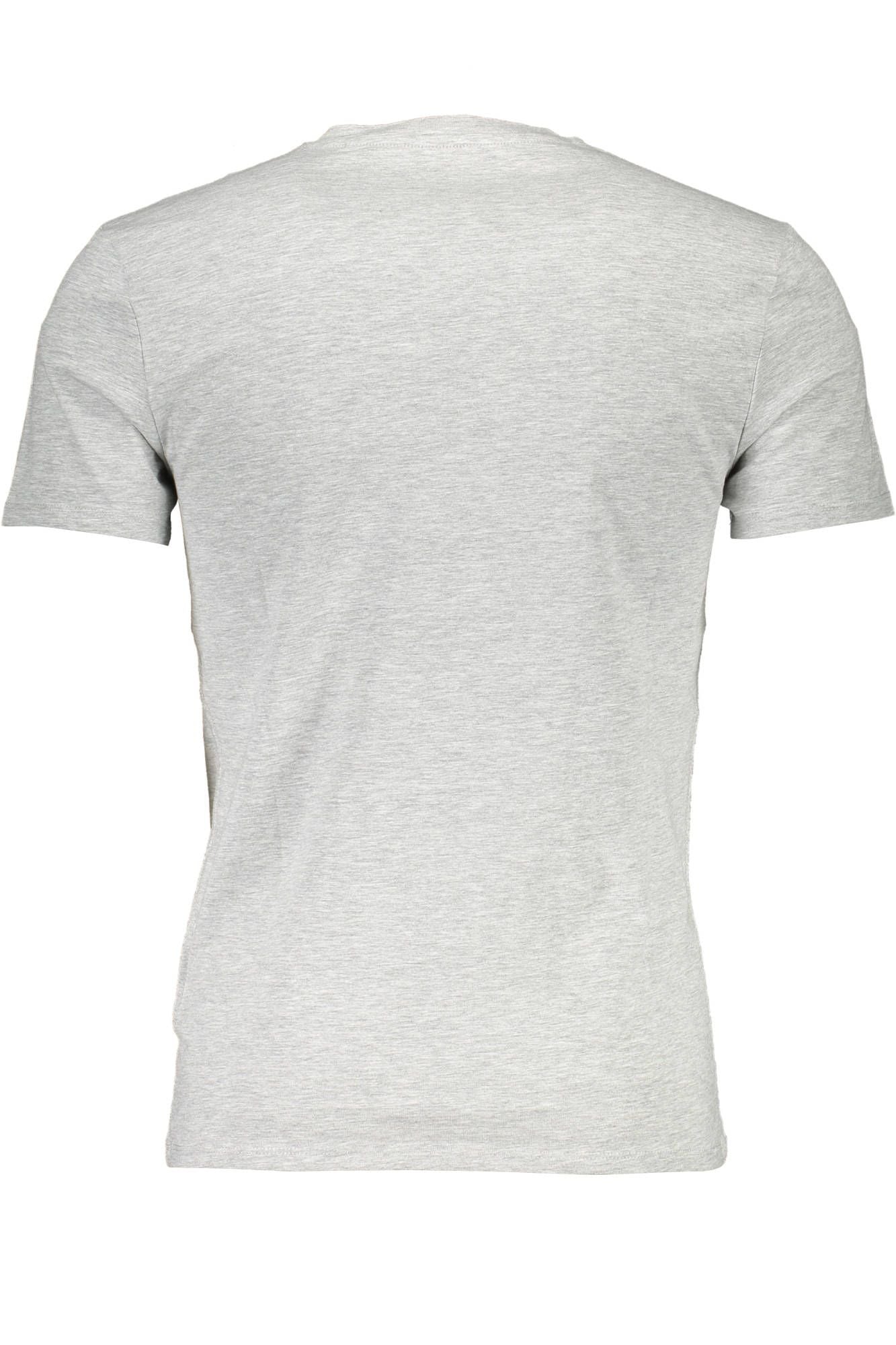 Gray Cotton Men T-Shirt - GLAMHUB BOUTIQUE 