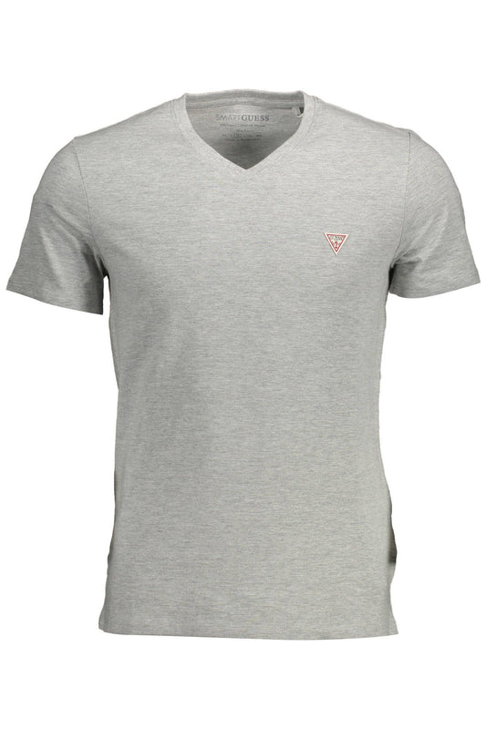 Gray Cotton Men TShirt - GLAMHUB BOUTIQUE 