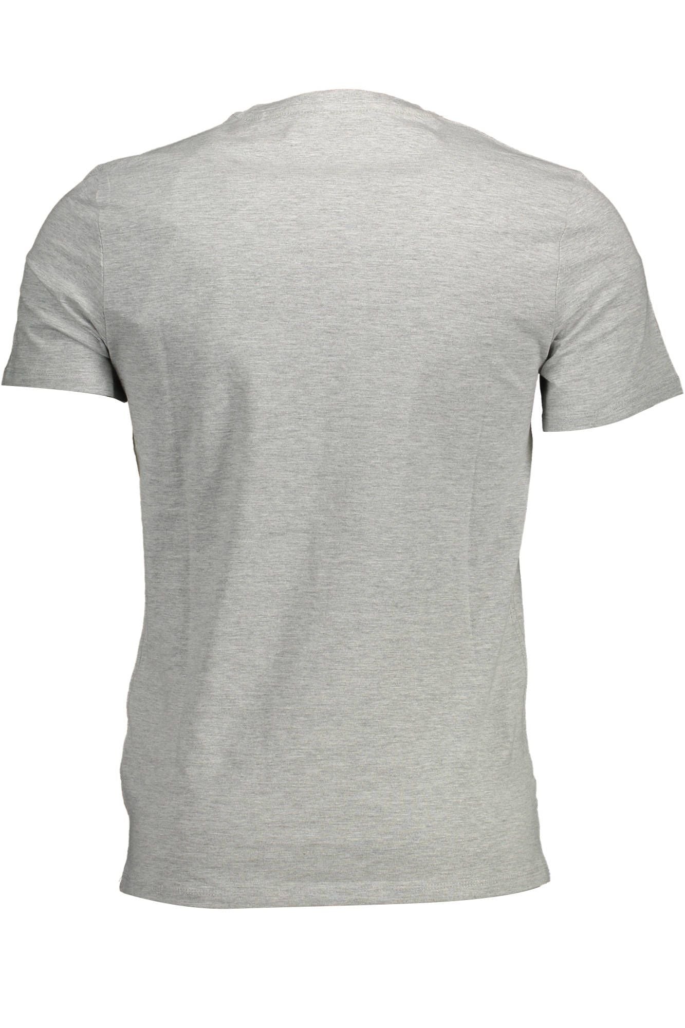 Gray Cotton Men TShirt - GLAMHUB BOUTIQUE 