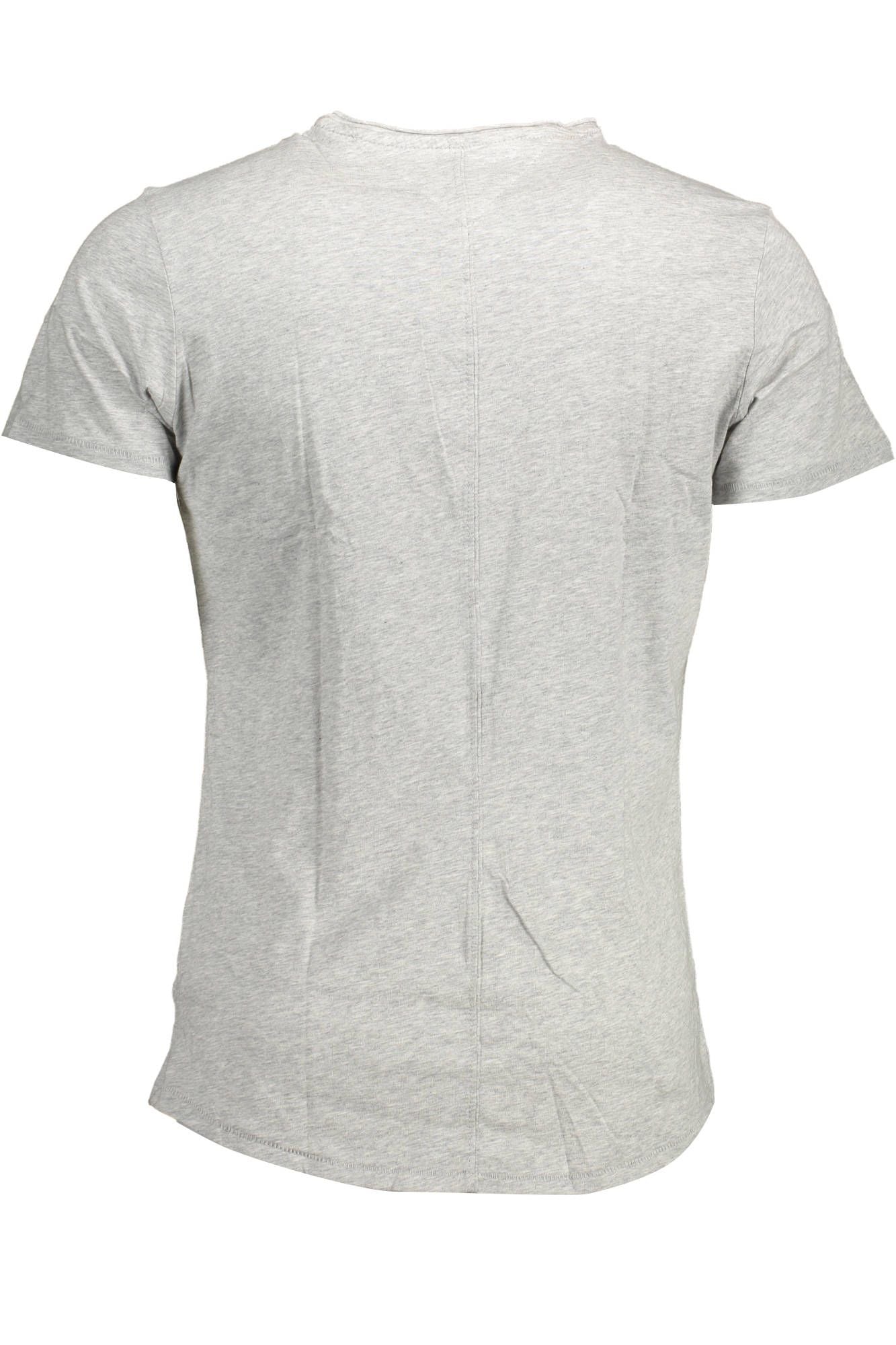 Gray Polyester Men T-Shirt - GLAMHUB BOUTIQUE 