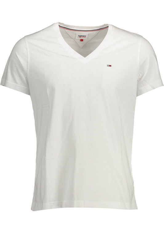 White Cotton Men TShirt - GLAMHUB BOUTIQUE 