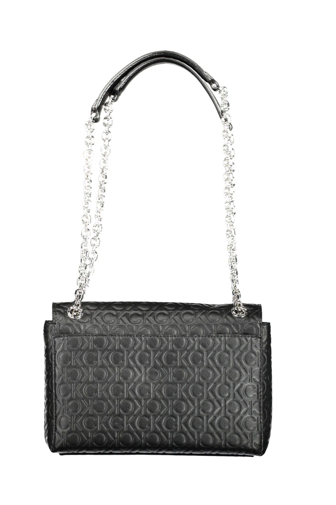 Black Polyester Women Handbag - GLAMHUB BOUTIQUE 