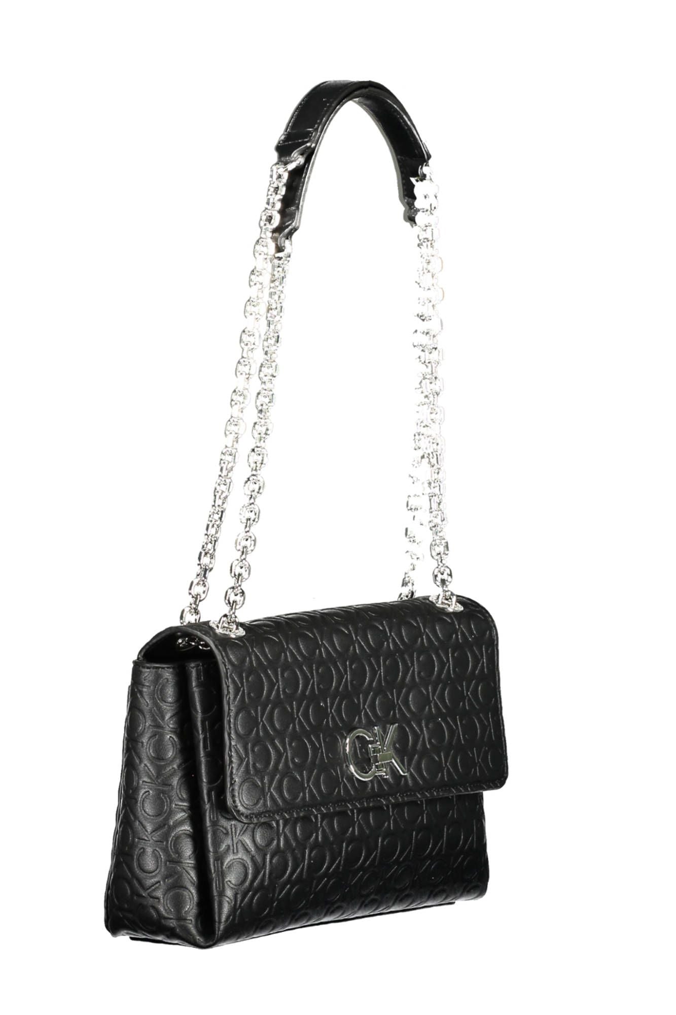 Black Polyester Women Handbag - GLAMHUB BOUTIQUE 