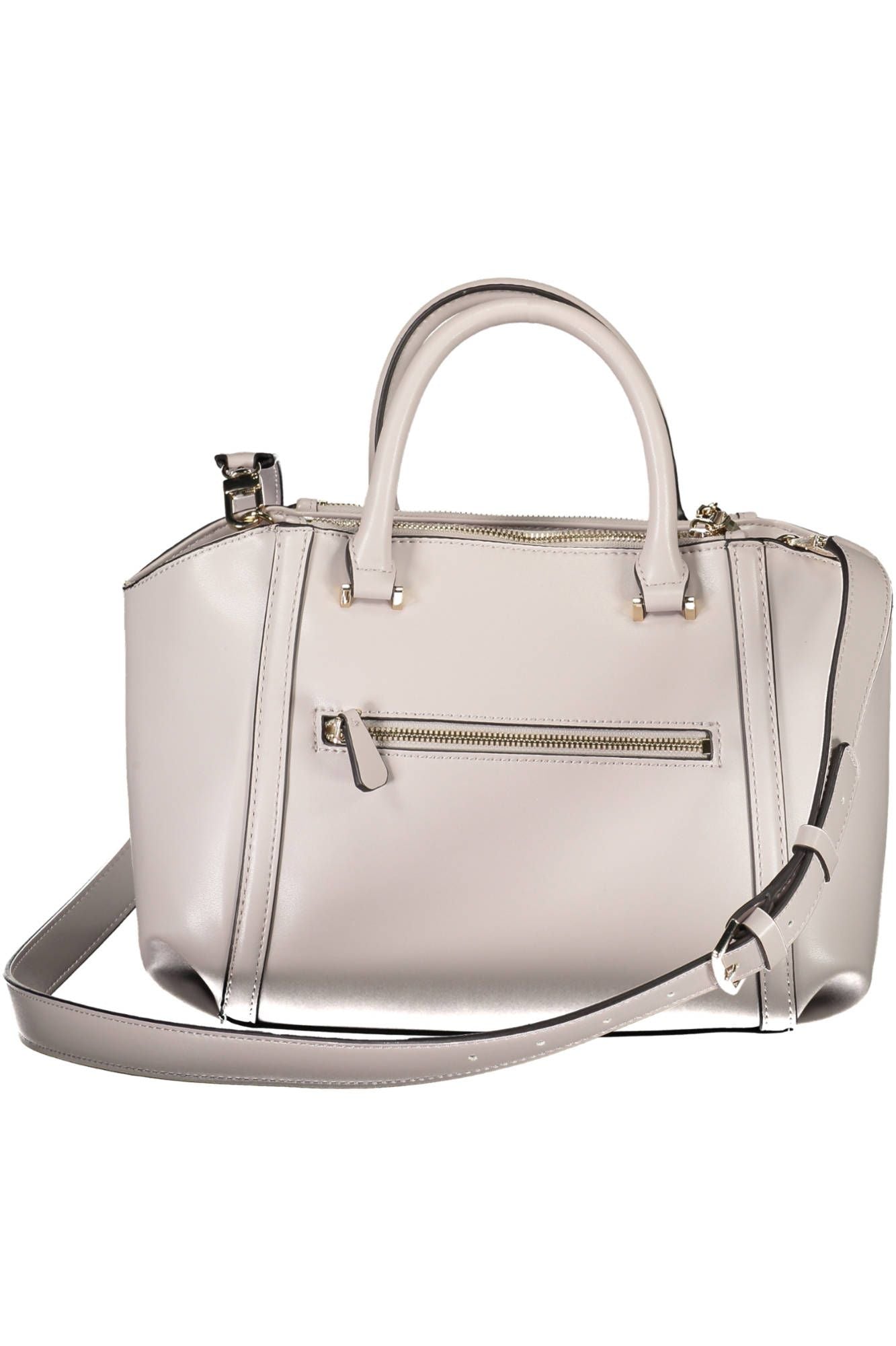 Gray Polyethylene Women Handbag - GLAMHUB BOUTIQUE 