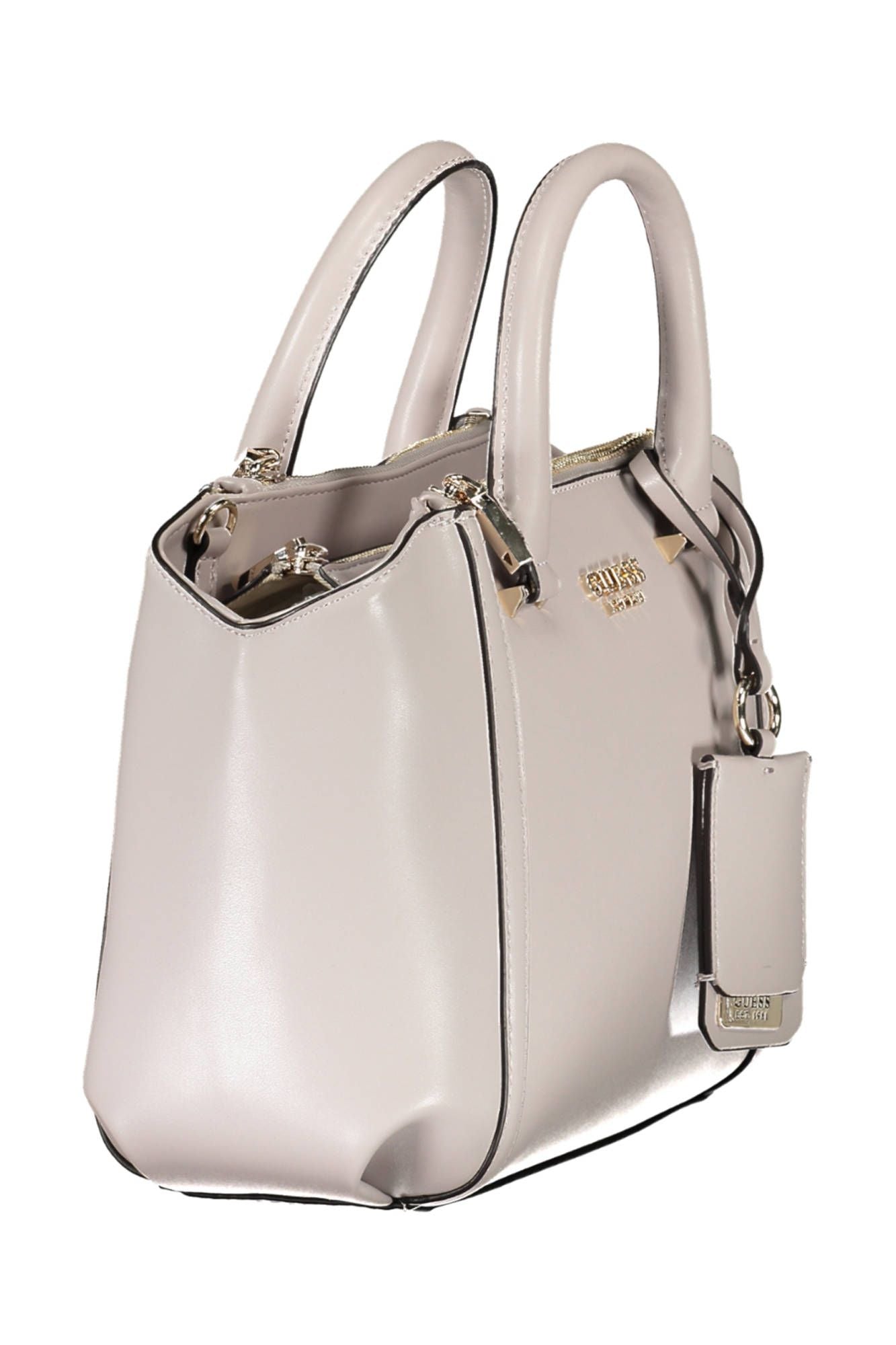 Gray Polyethylene Women Handbag - GLAMHUB BOUTIQUE 