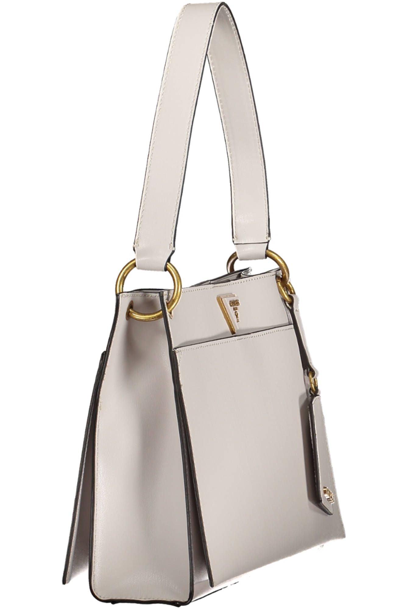 Gray Polyethylene Women Handbag - GLAMHUB BOUTIQUE 