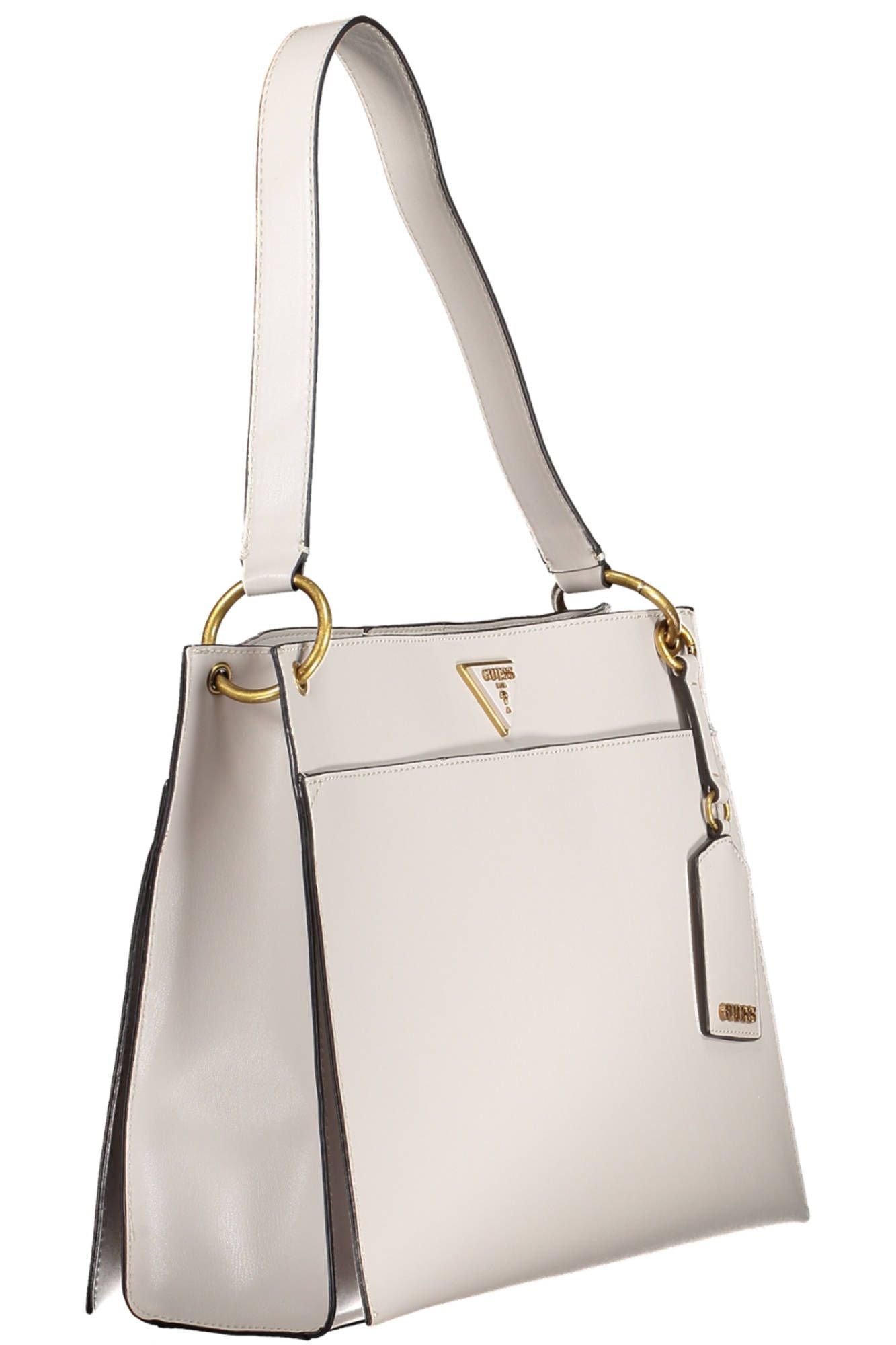 Gray Polyethylene Women Handbag - GLAMHUB BOUTIQUE 