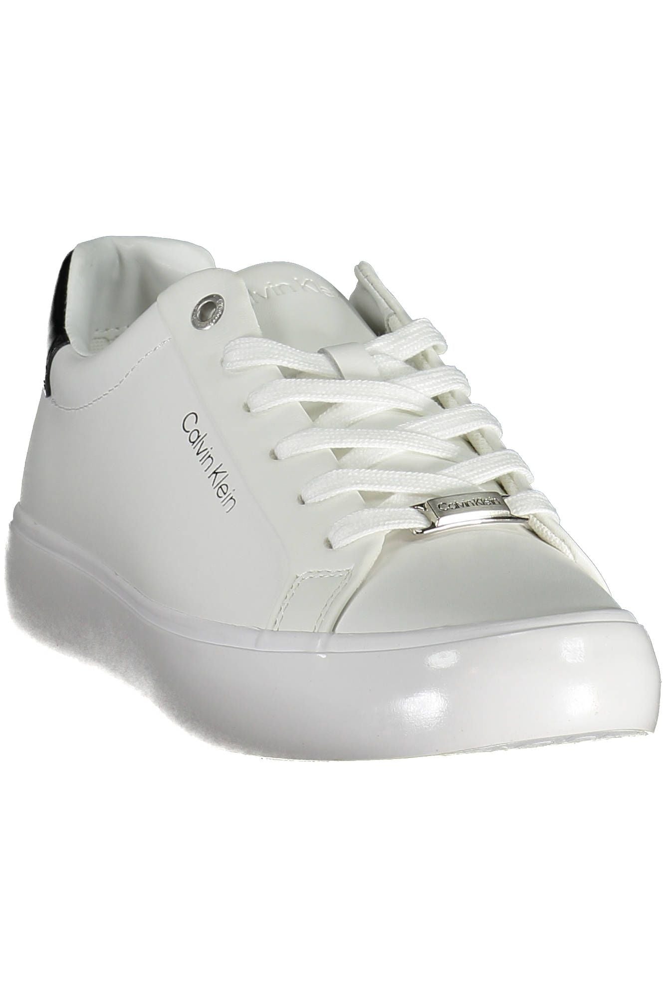 White Leather Women Sneaker - GLAMHUB BOUTIQUE 