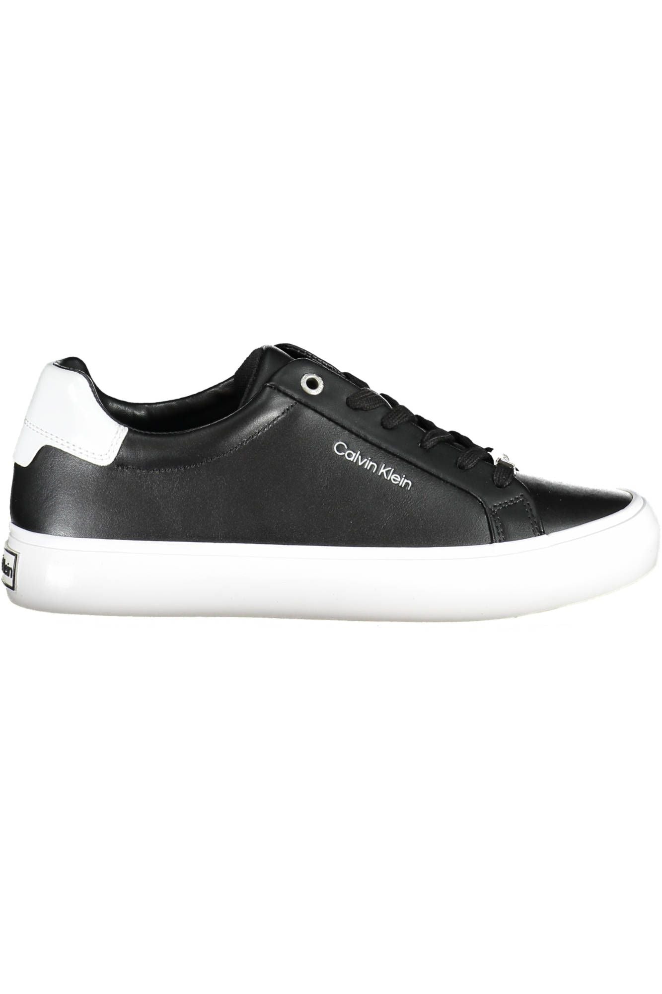 Black Leather Women Sneaker - GLAMHUB BOUTIQUE 