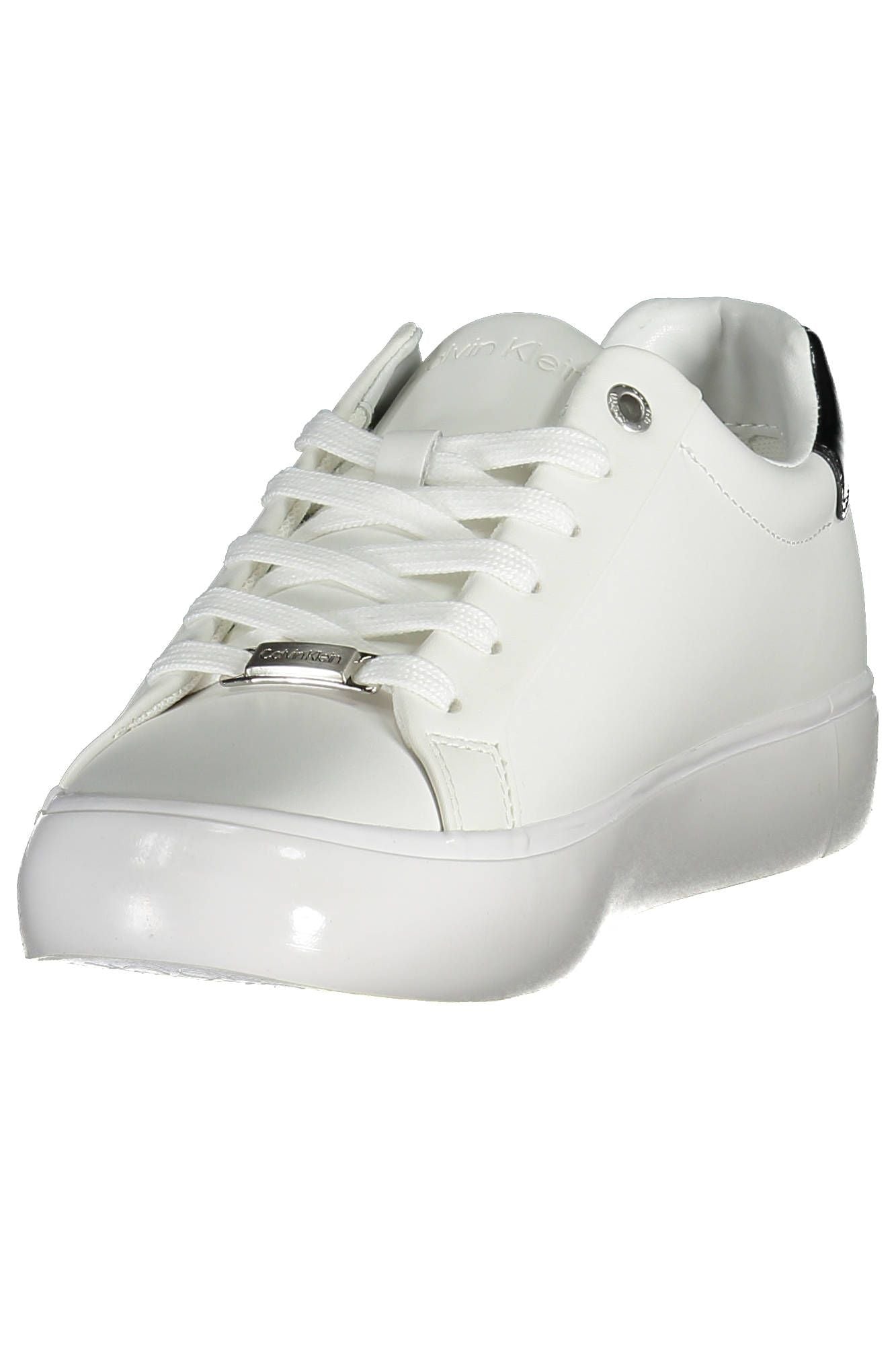 White Leather Women Sneaker - GLAMHUB BOUTIQUE 